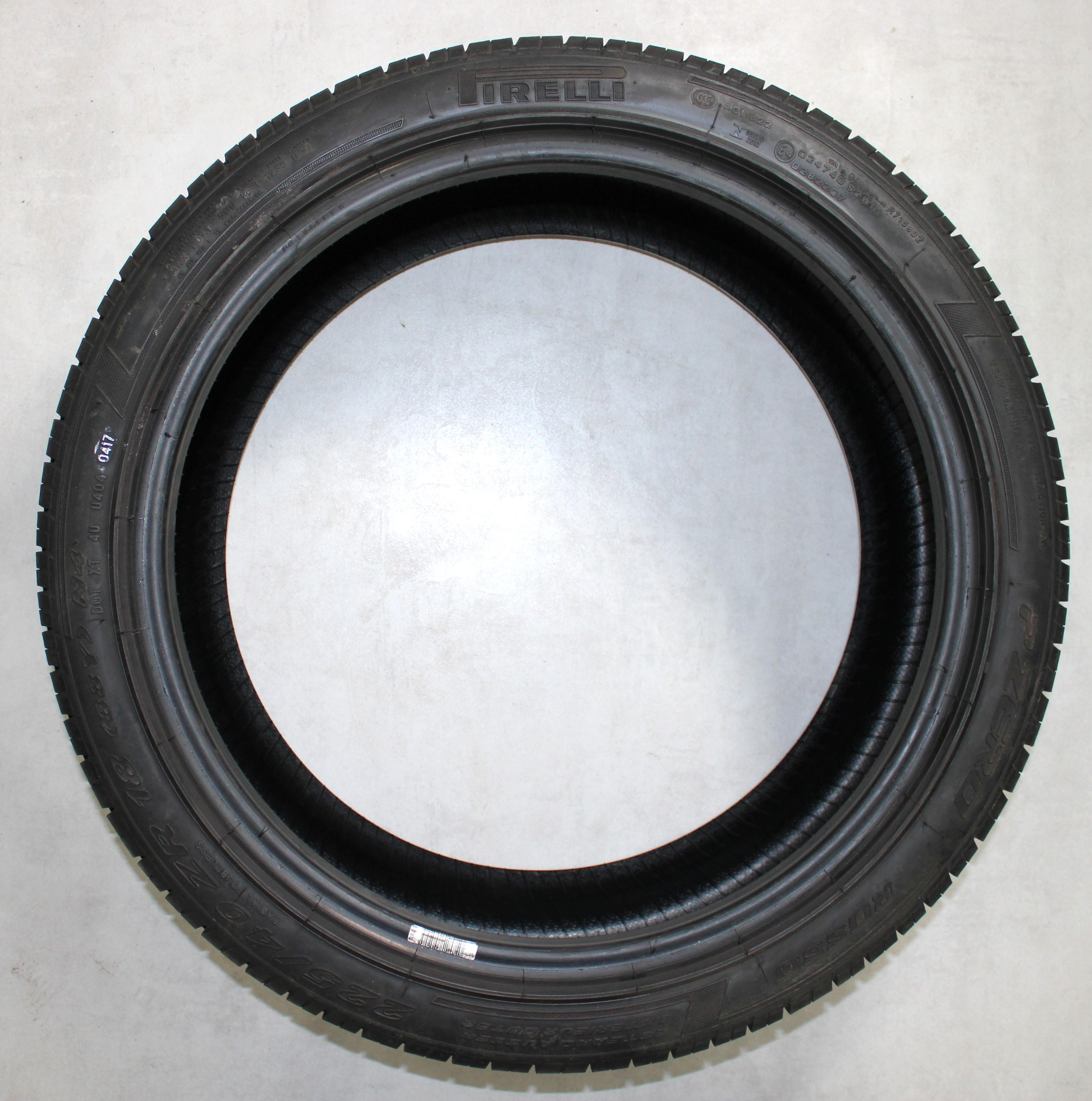4 x 225/40R18 88Y zomerbanden Pirelli Pzero Rosso 2x6-6,5mm/2x7,5-8mm 2x2017/x2021 N4