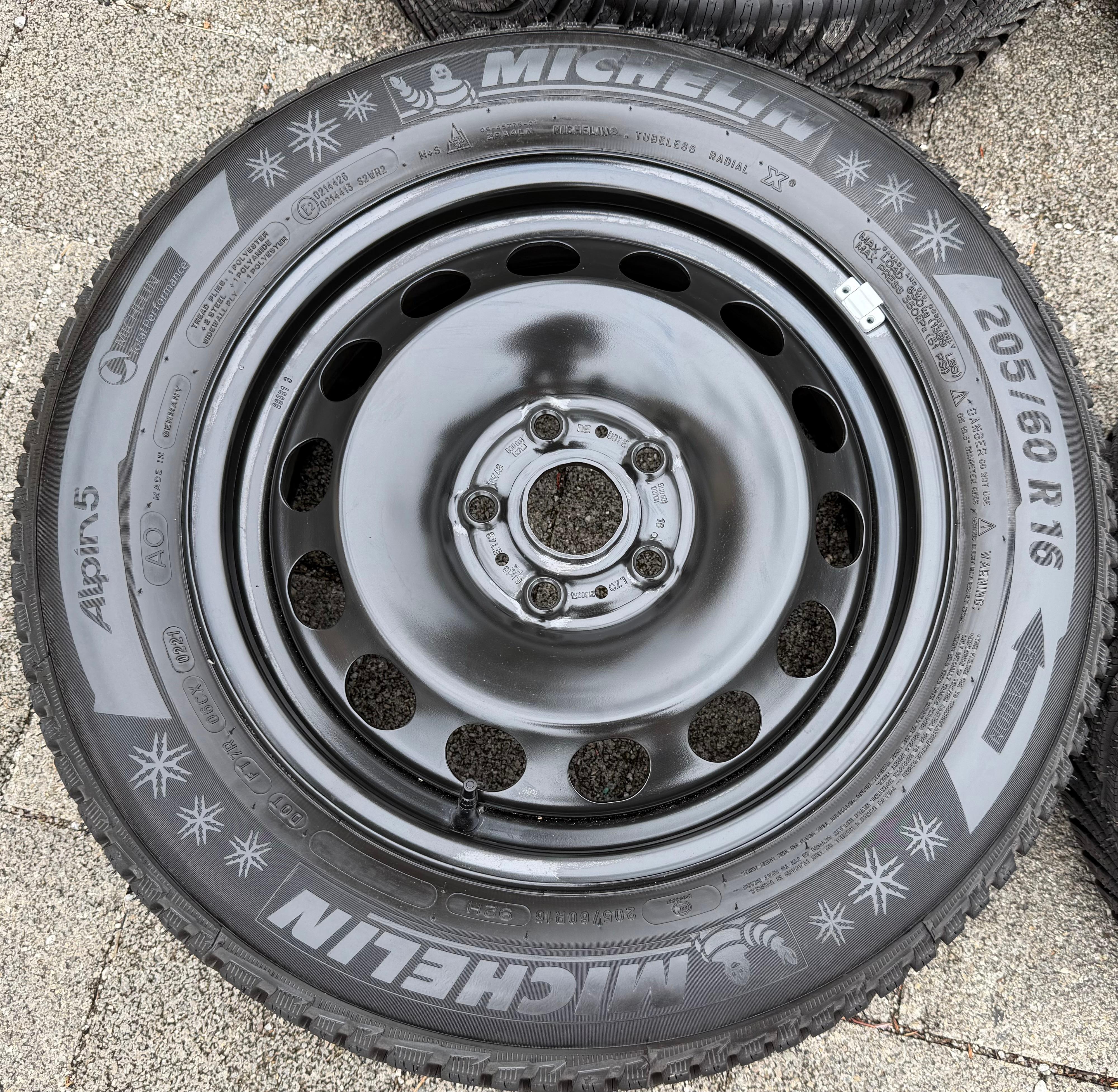 4 Winterräder Audi Q2 GA VW T-ROC A11 205/60R16 92H Michelin Alpin 5 Winterreifen