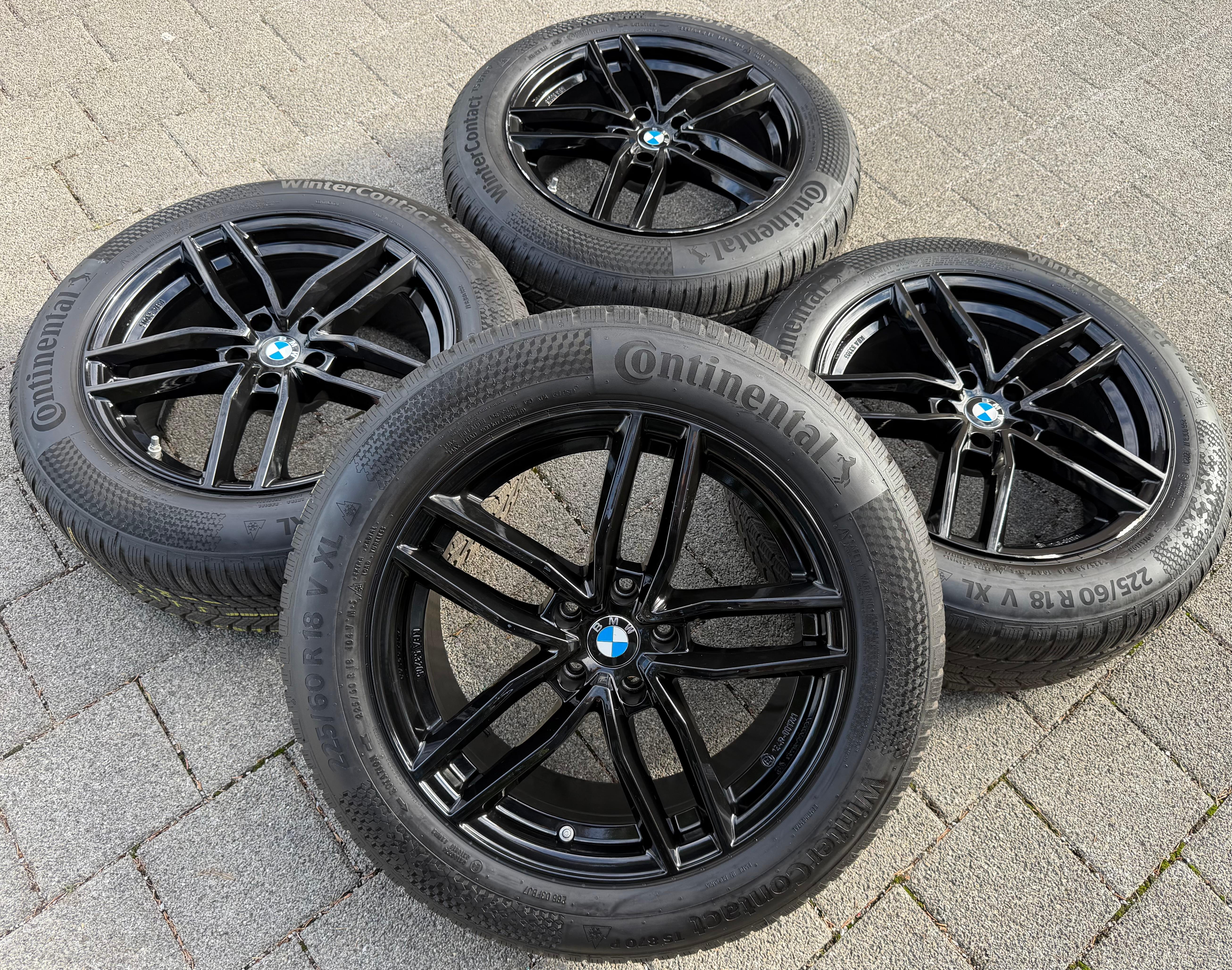 4 Alu 18" Winterräder BMW X3 G01 X4 G02 225/60R18 104V Continental 2023 RDKS