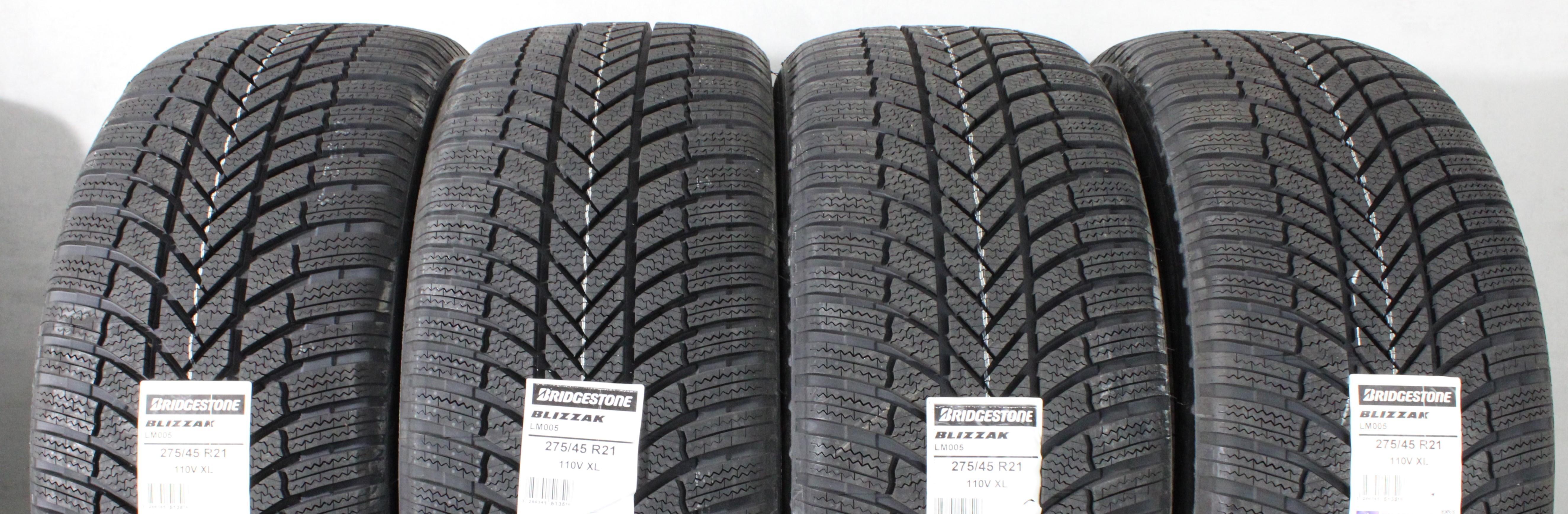 4 x 275/45R21 110V Winterreifen Bridgestone Blizzak LM005 2022 NEU