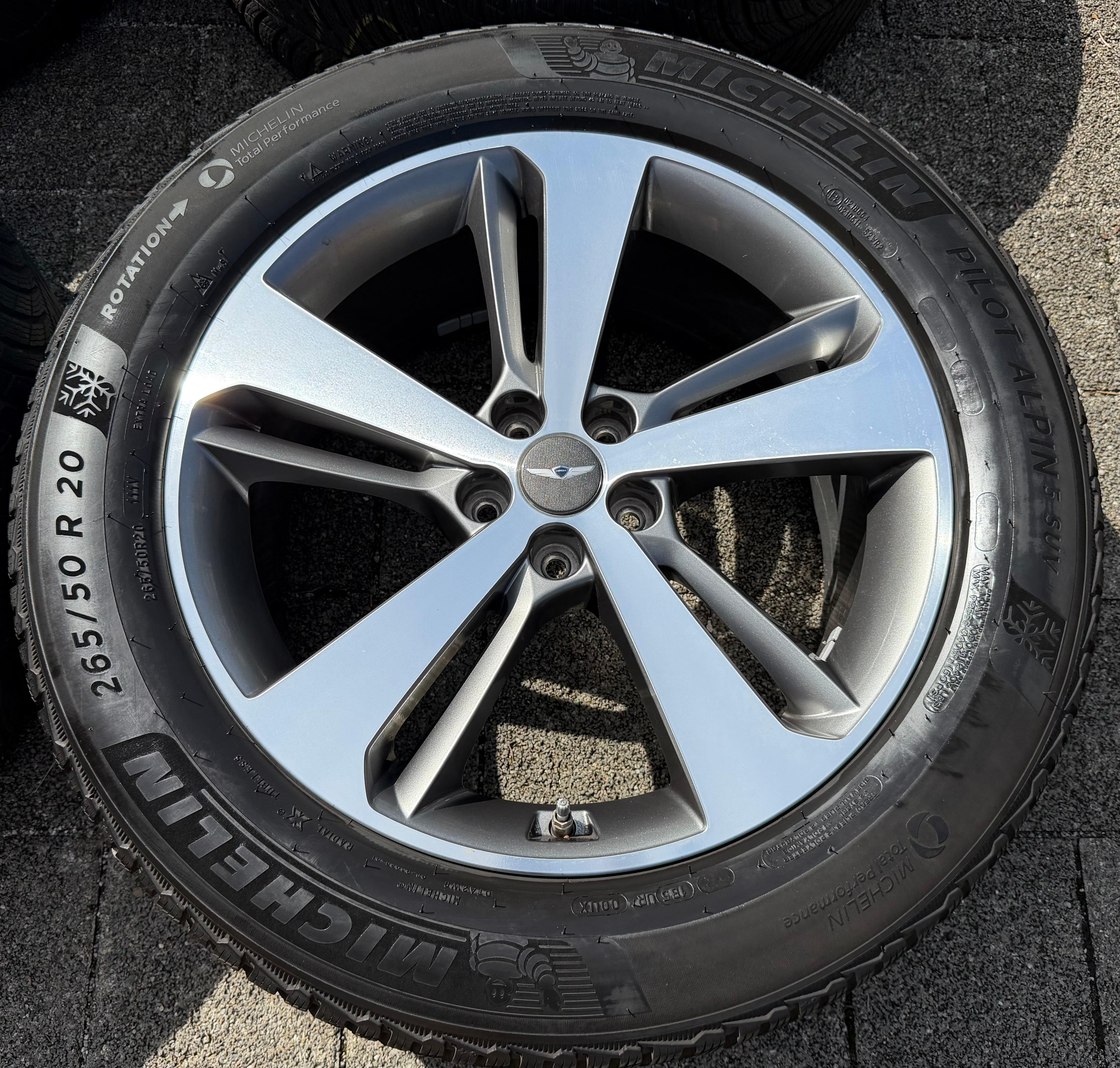 4 Original 20" Alu Winterräder Genesis GV80 52910-T6110 265/50R20 111V Michelin RDKS