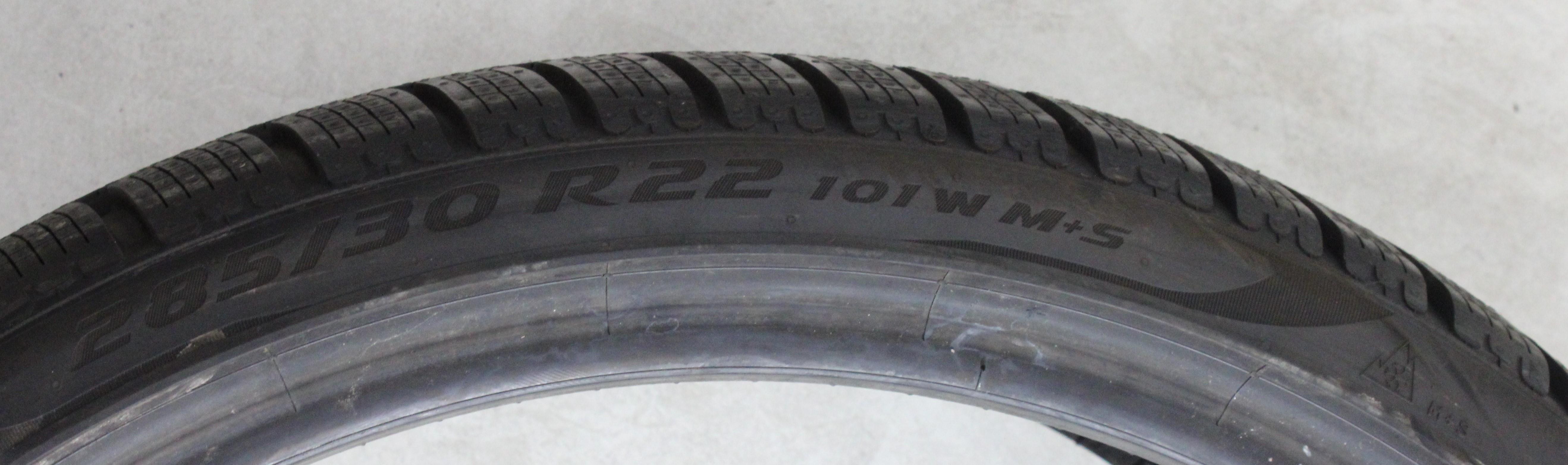 1 x 285/30R22 101W Winterreifen Pirelli Pzero Winter AO Volles Profil 2020 PNCS XL