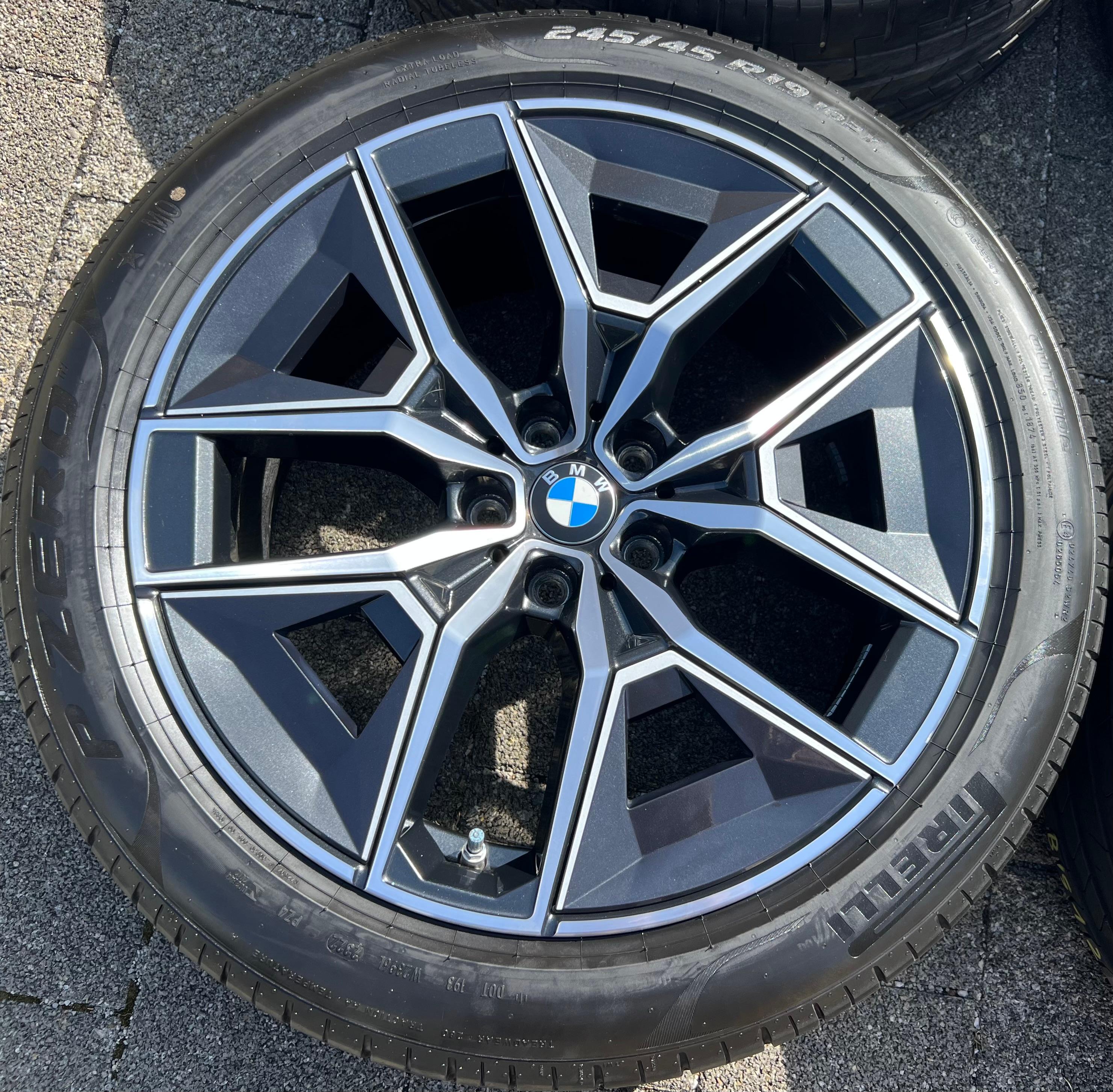 4 ORIGINAL 19" ALU SUMMER WHEELS BMW 5 SERIES i5 G60 G61 STYLIN 934 PIRELLI 2022 FREIHAUS