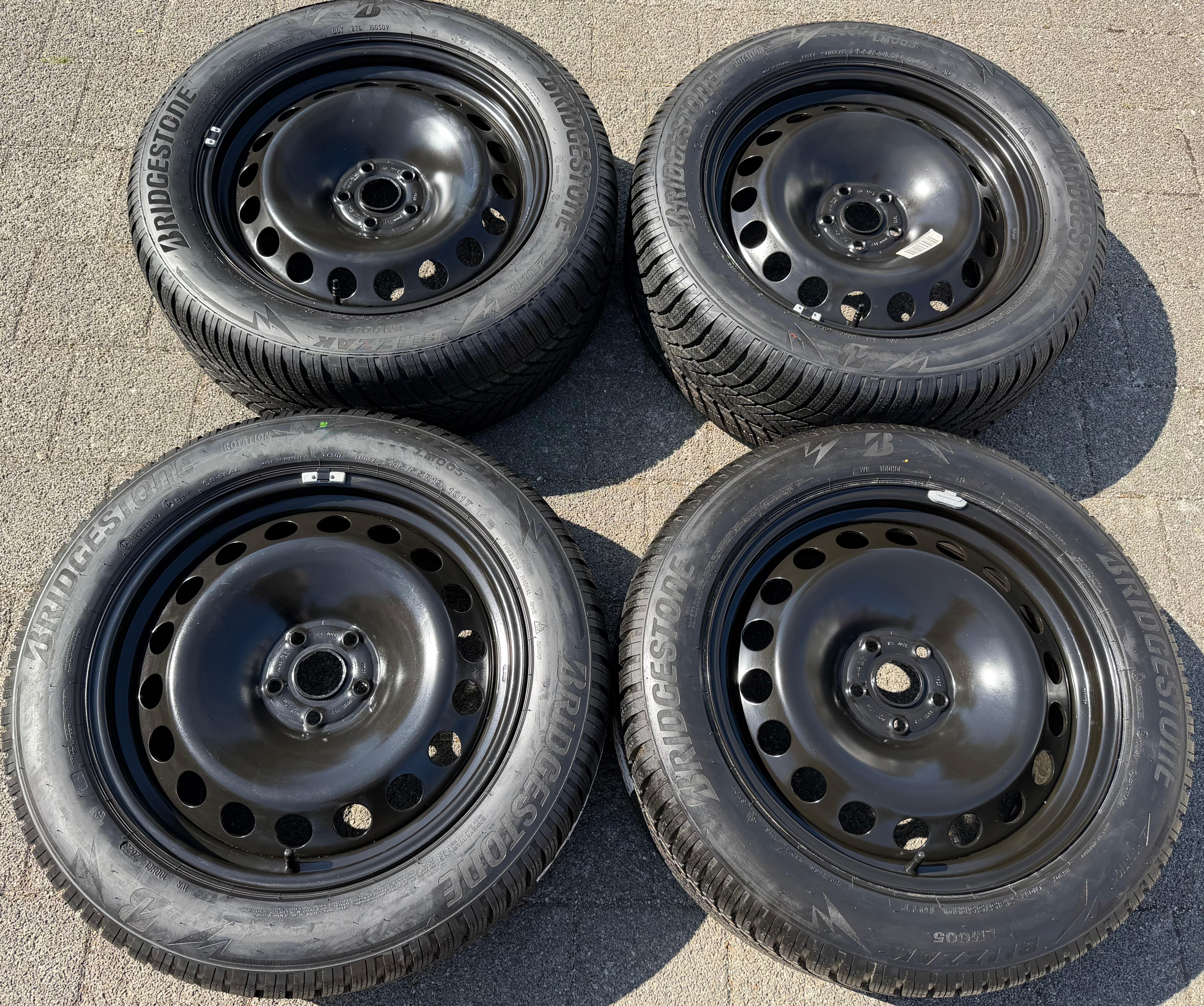 4 winterbanden Audi Q4, Škoda Elroq, Enyak, VW ID.4, ID.5, 1EA601027B, BRIDGESTONE, 2023, NIEUW
