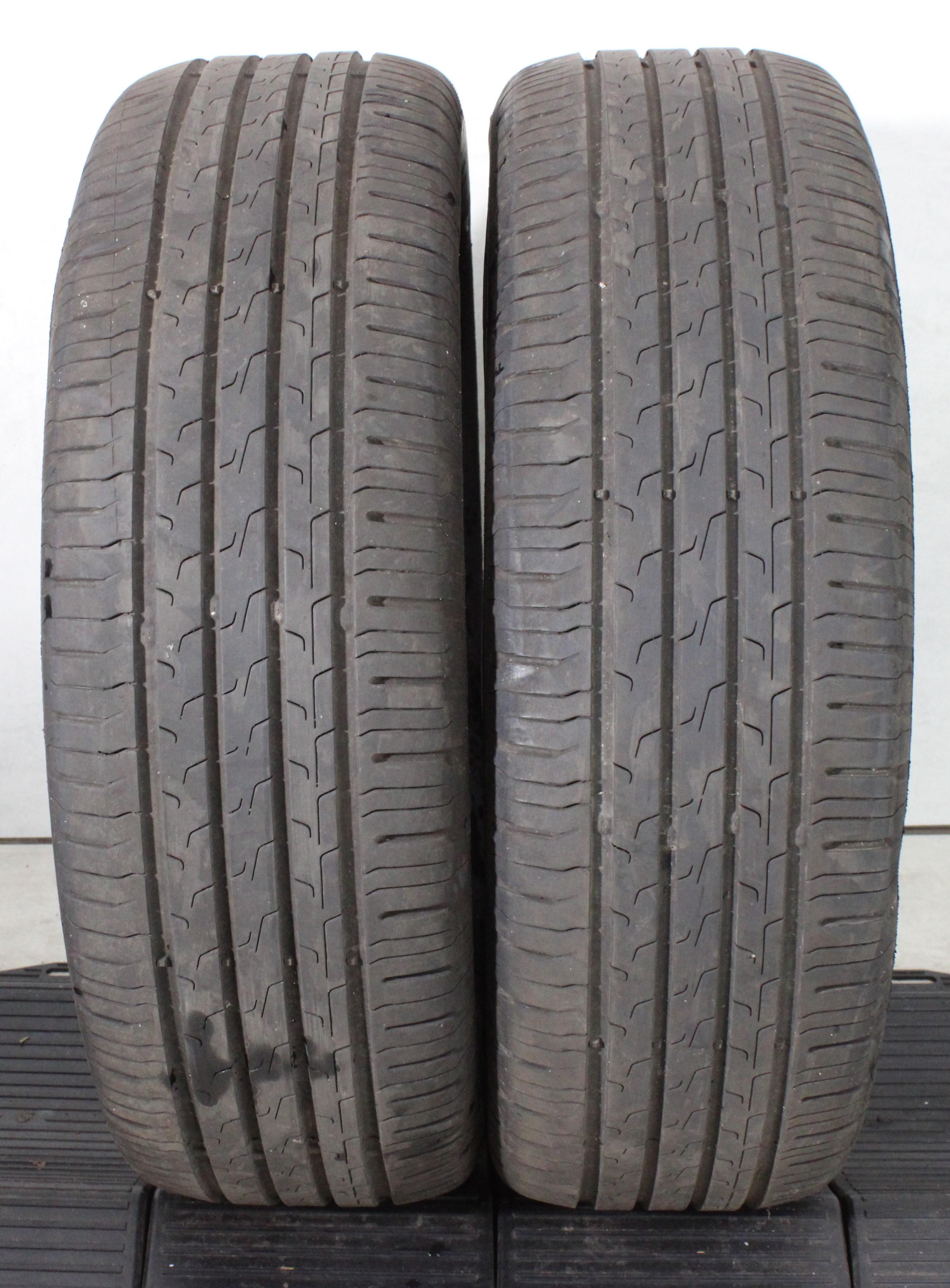 2 x 205/60R16 92V Sommerreifen Continental Eco Contact 6 1x4,5-5mm/1x5-5,5mm 2022