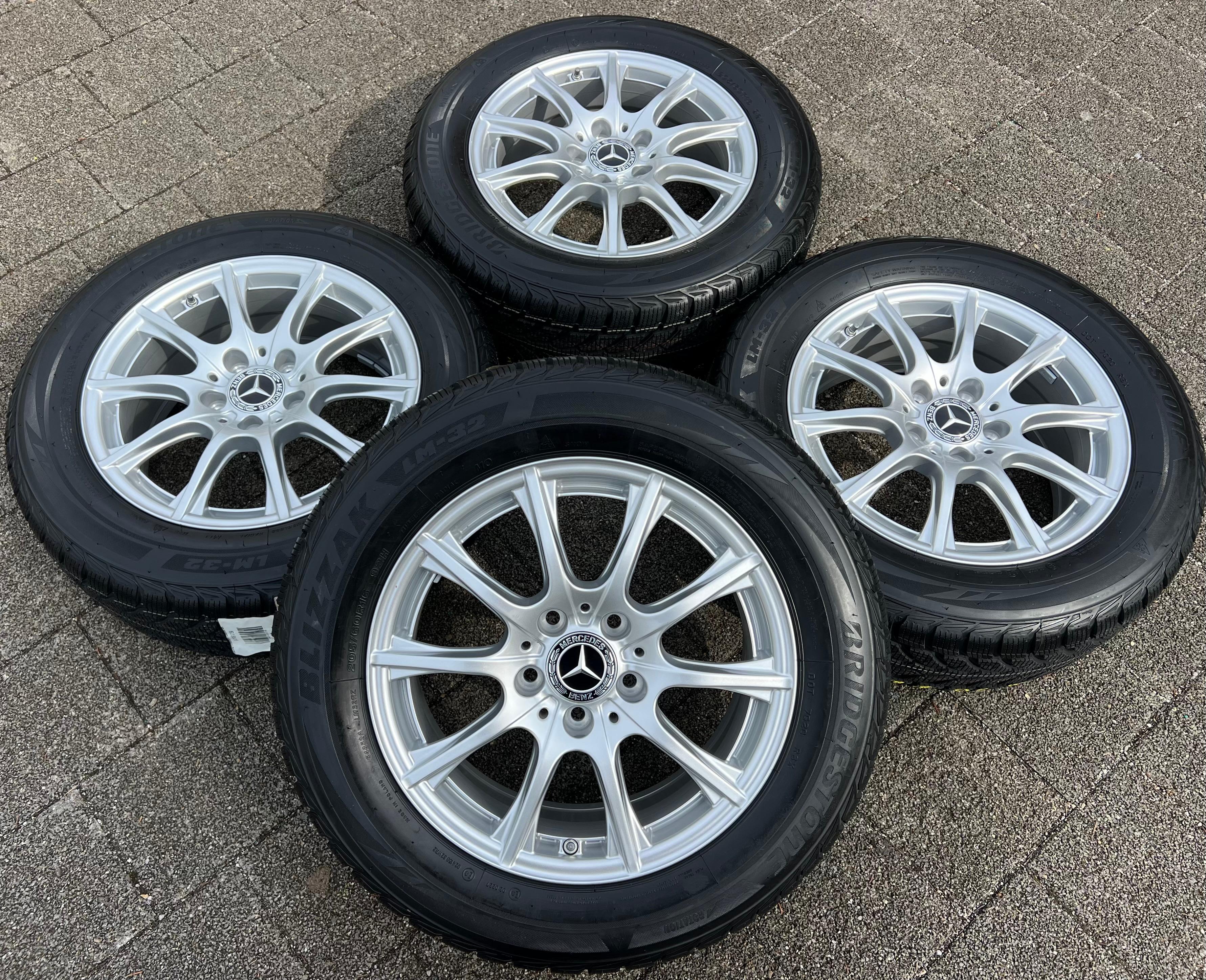 4 ORIGINAL ALU WINTERRÄDER MERCEDES C-KLASSE W205 205 A2054012400 RDKS FREIHAUS