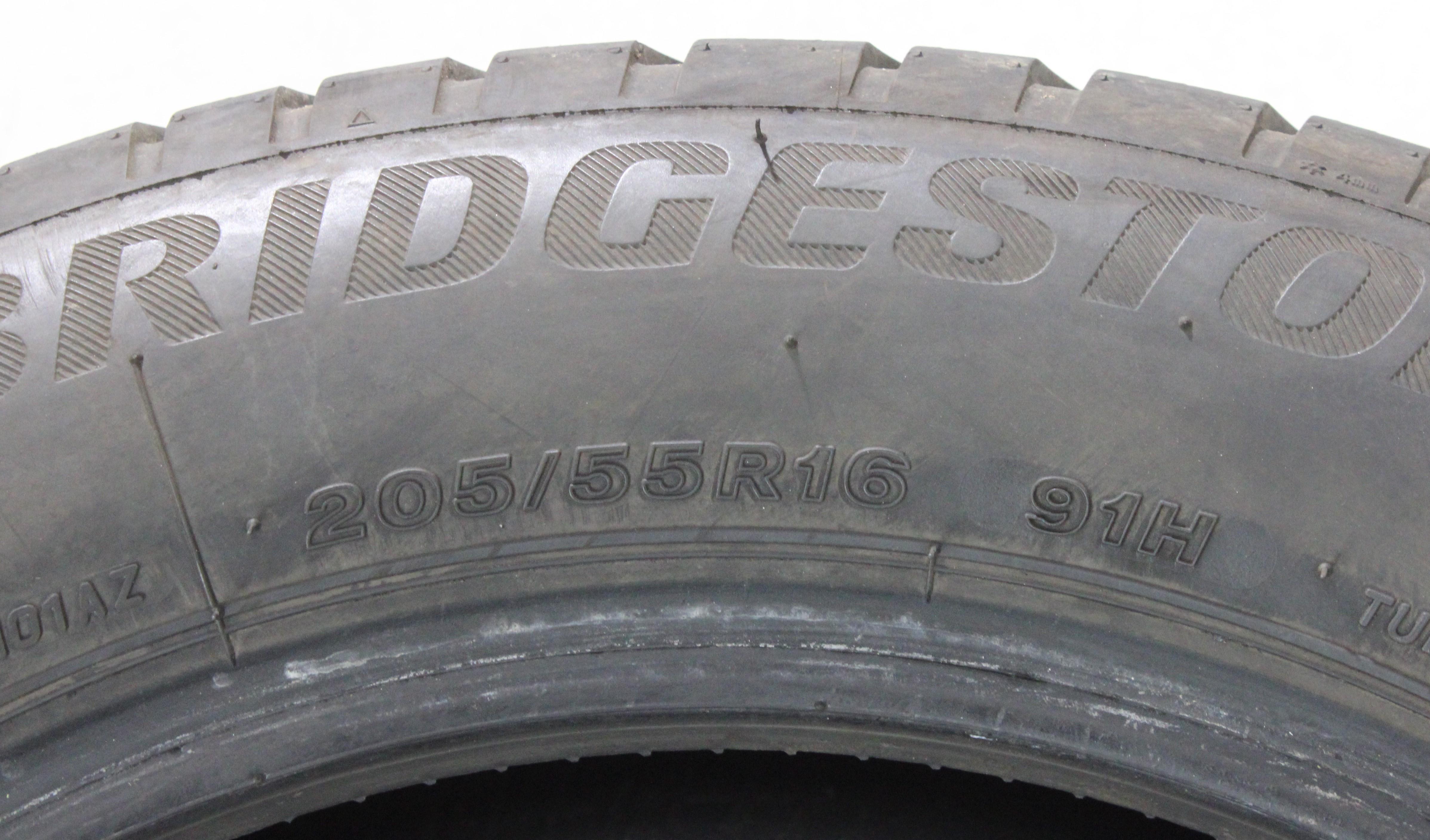 1 x 205/55R16 91H Winterreifen Bridgestone Blizzak LM001 * 7mm 2020