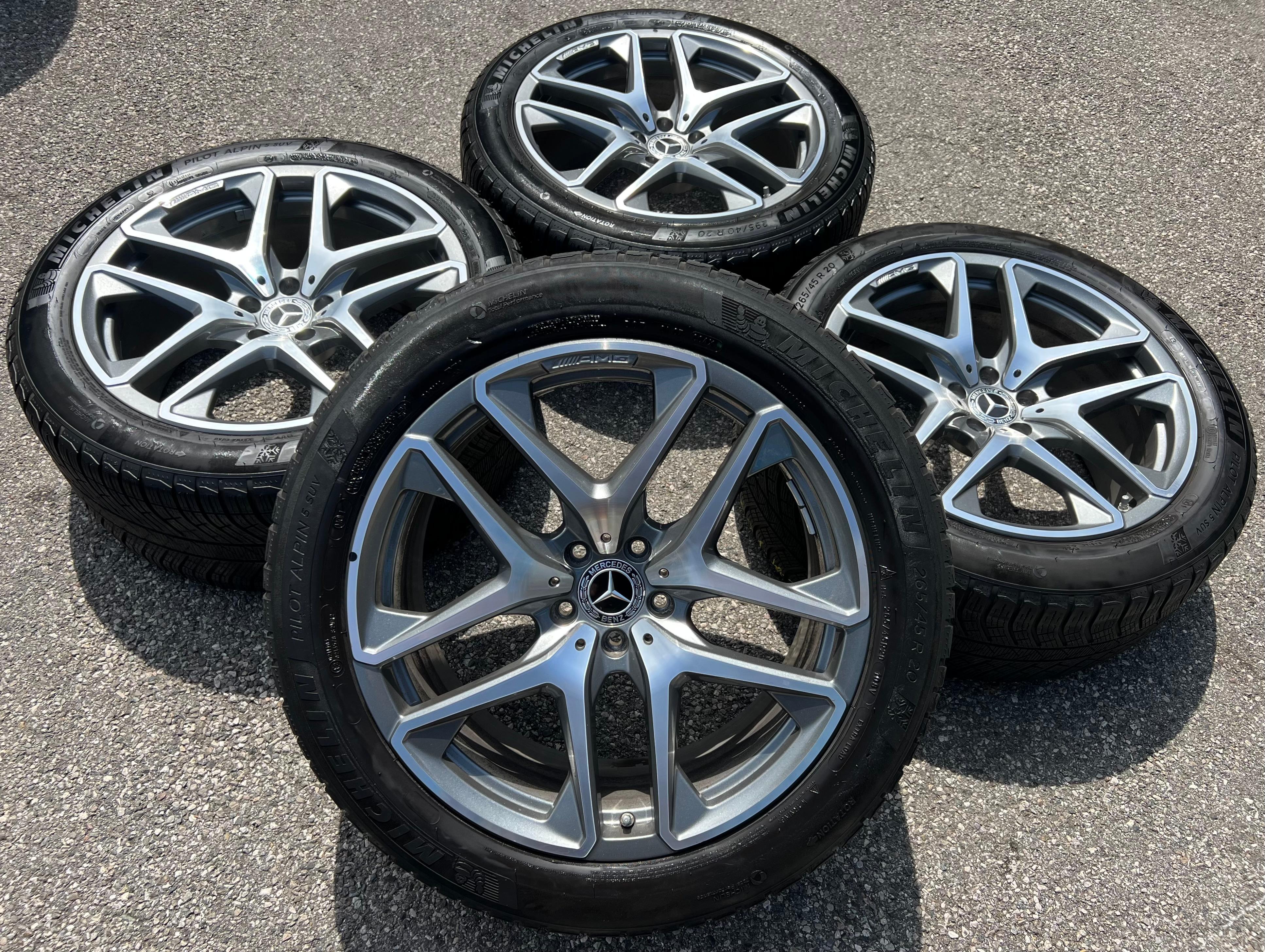 4 ORIGINAL 20" ALUFELGEN MERCEDES GLC 63 AMG W253 A2534013600 A2534013700 RDKS