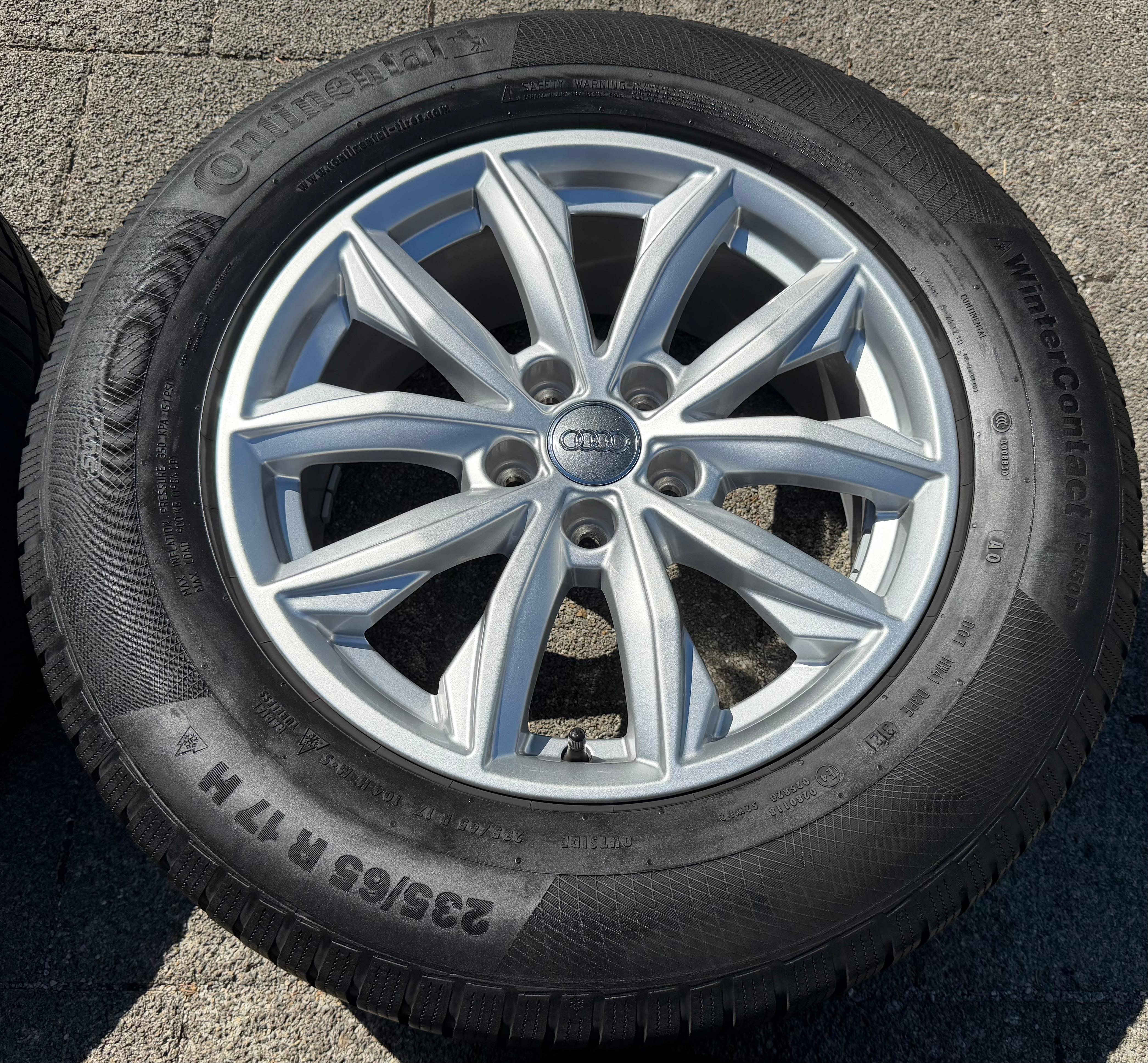 4 llantas de aleación originales de 17" para Audi Q5 FY 80A601025J 7x17 ET34
