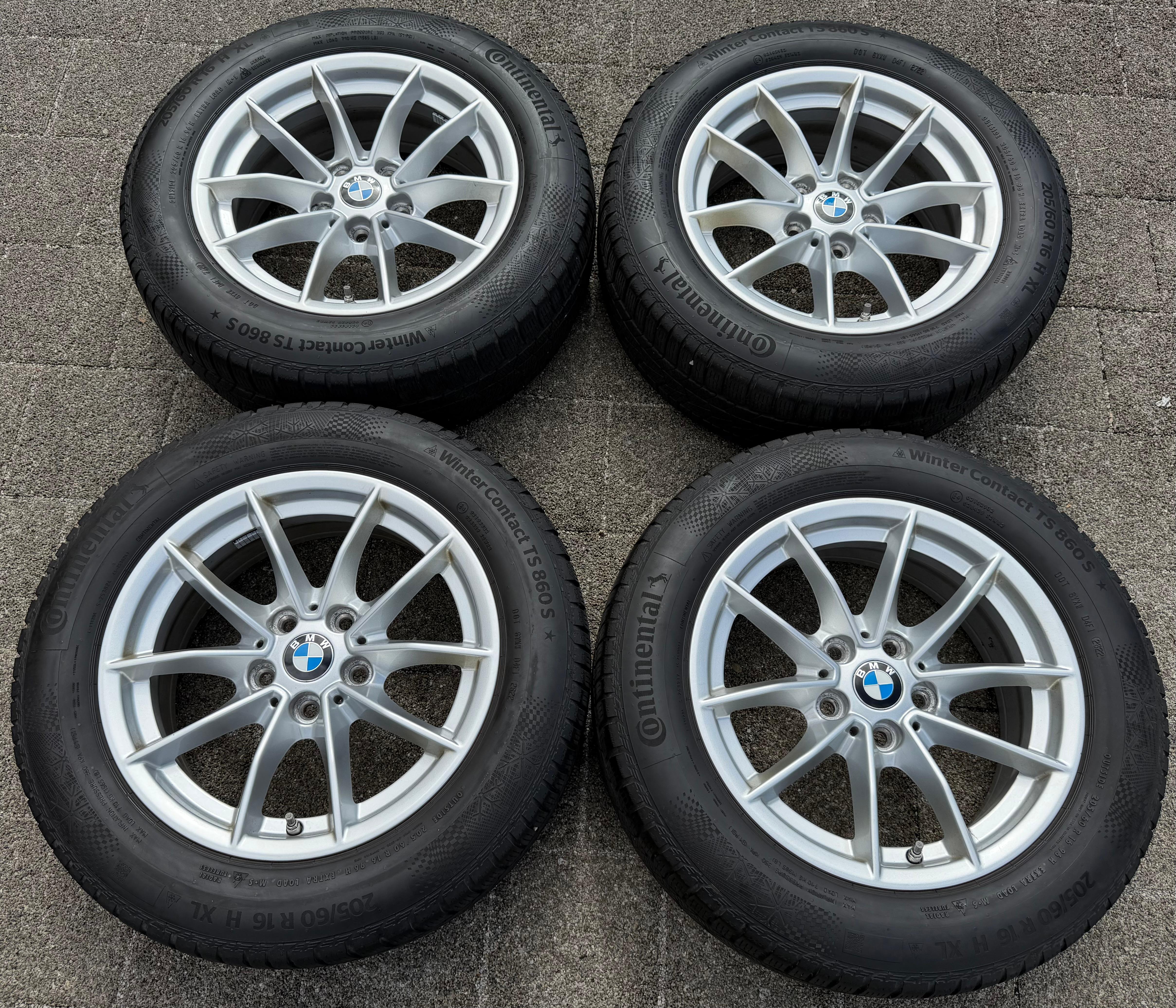 4 Original 16" Alu Winterräder BMW 3er Reihe G20 G21 205/60R16 96H RDKS 2022