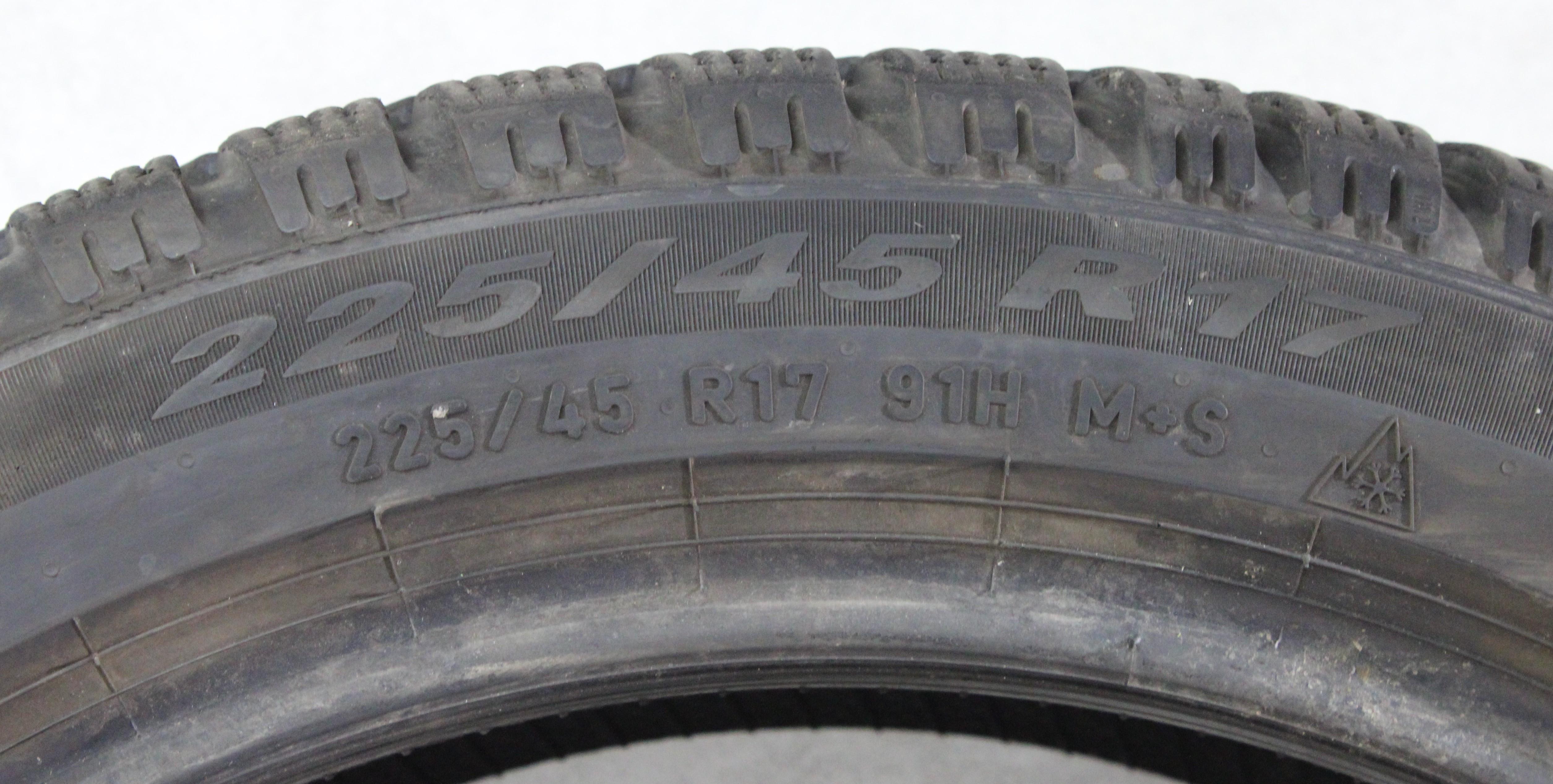 1 x 225/45R17 91H Winterreifen Pirelli Winter Cinturato 2 6mm 2021