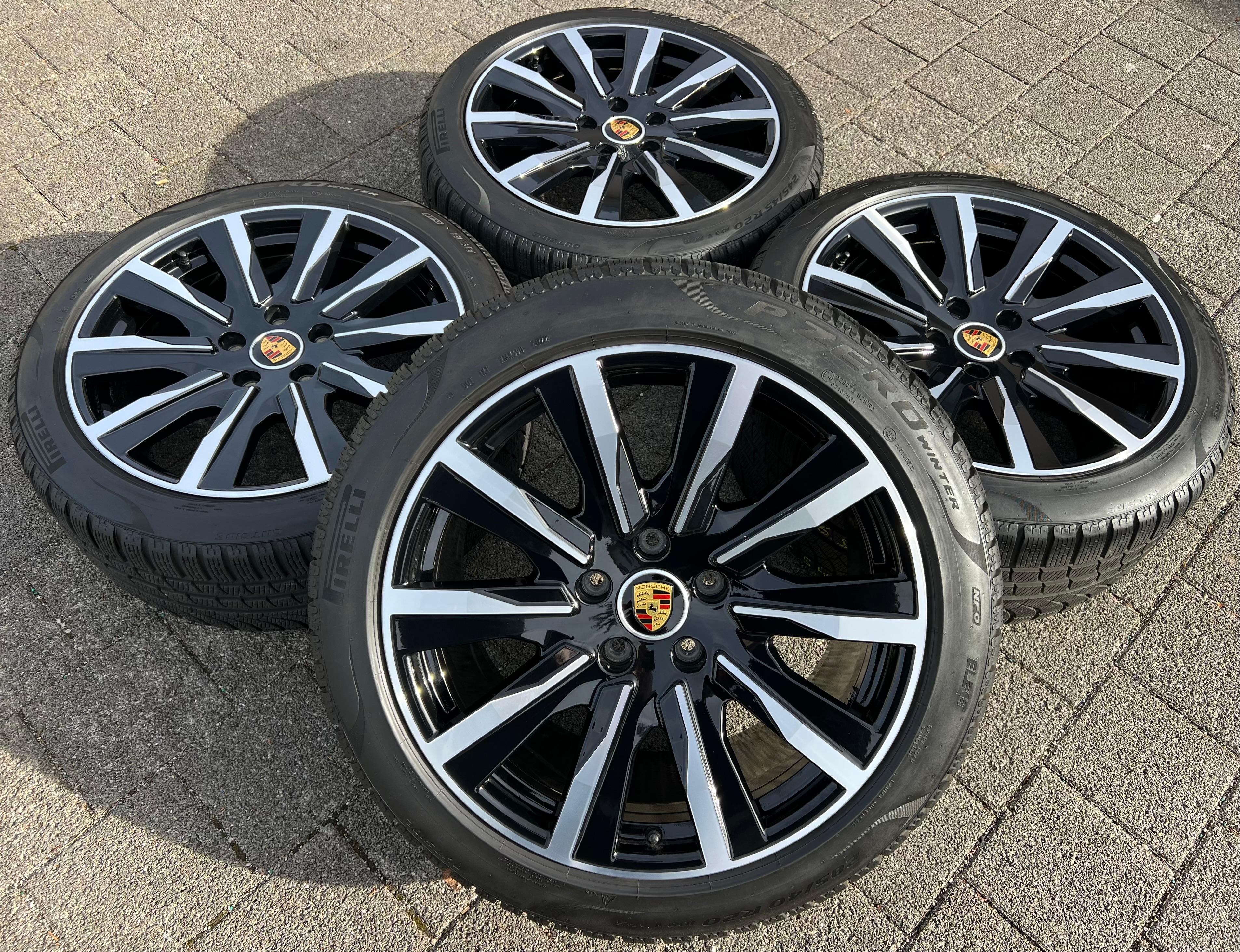 4 ORIGINAL 20" ALU WINTERRÄDER PORSCHE TAYCAN TEQUIPMENT RDKS FREIHAUS