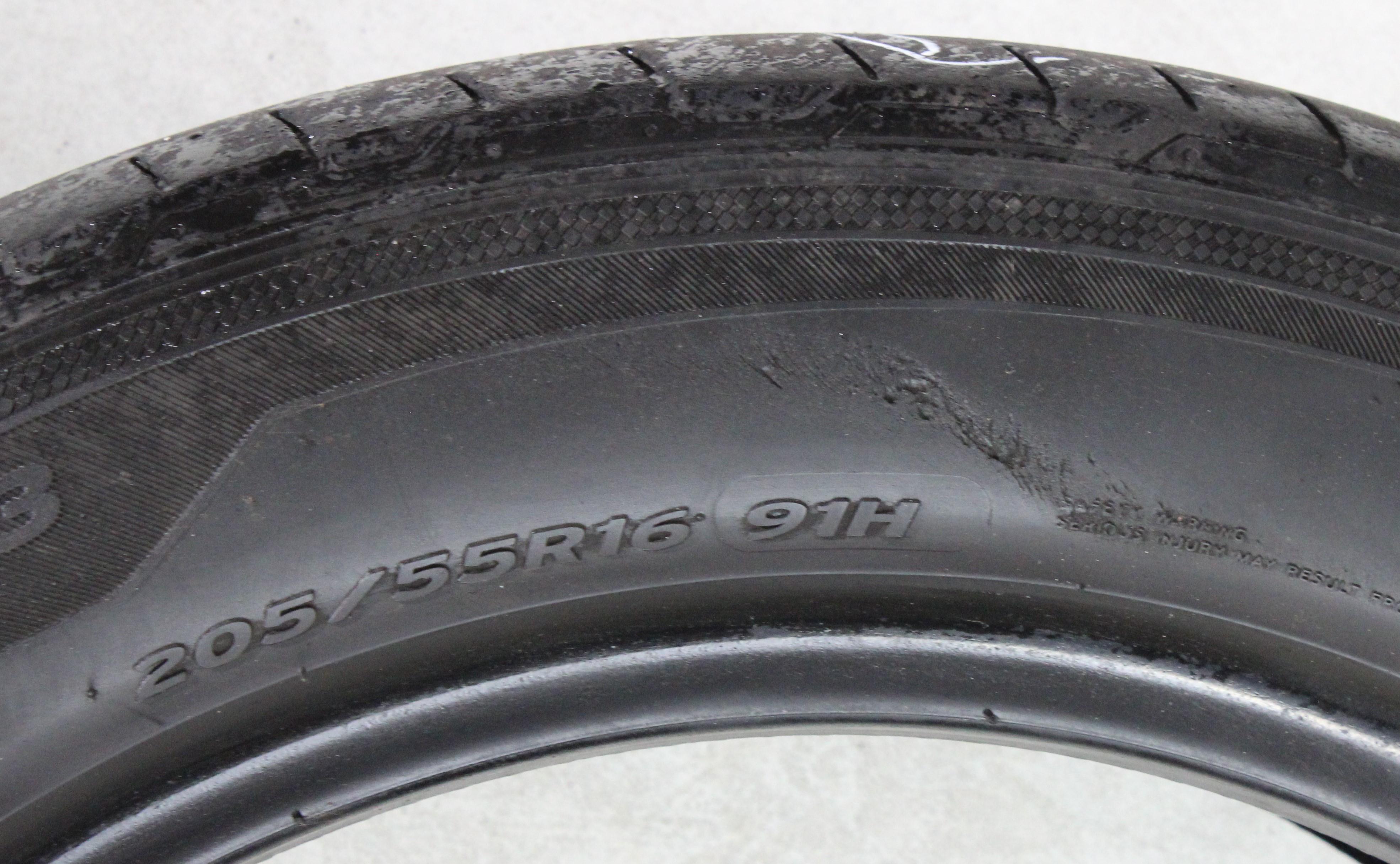 2 x 205/55R16 91H Sommerreifen Hankook Ventus Prime 3 4,5-5mm 2017/2018