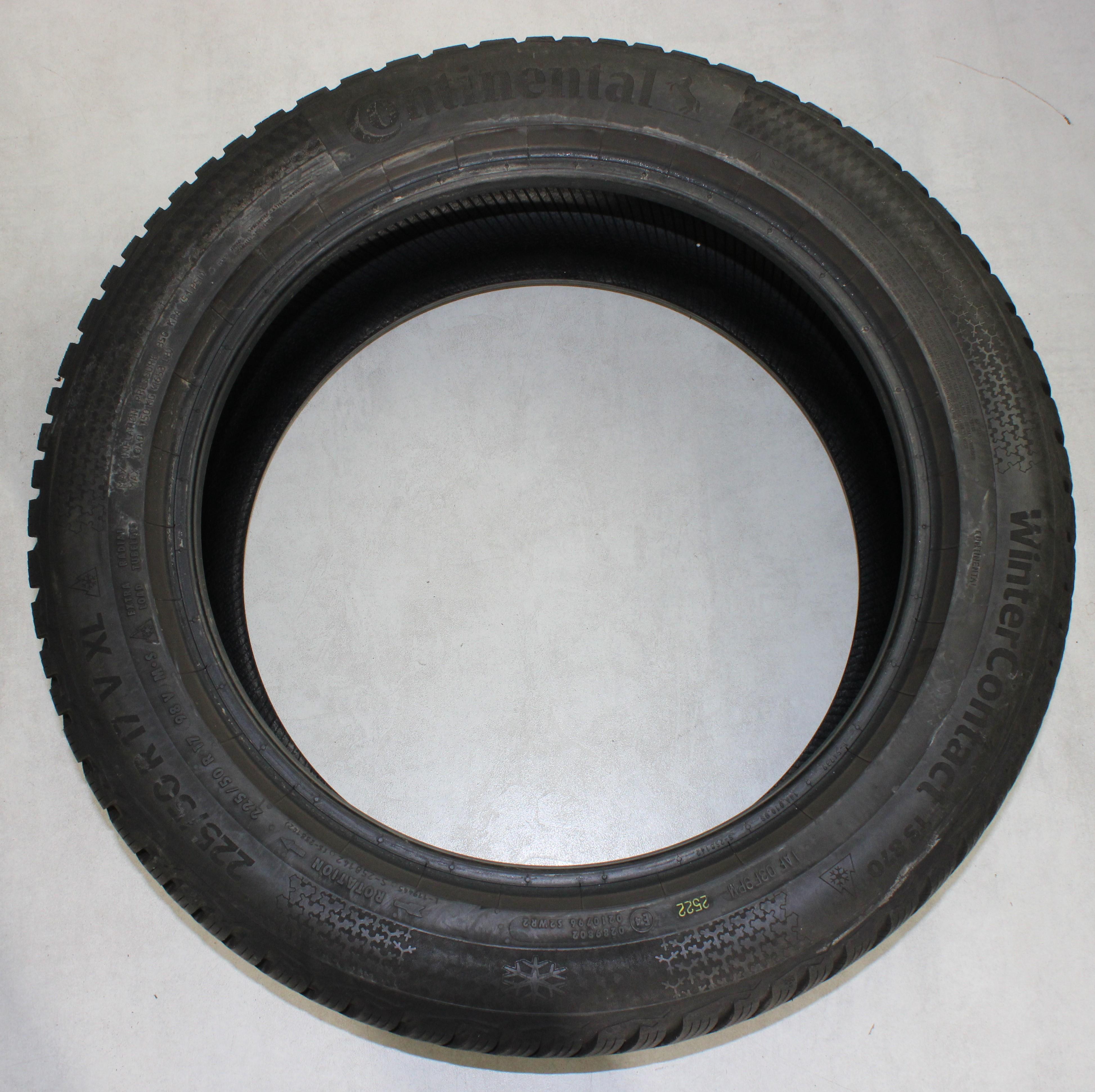 4 x 225/50R17 98V Winterreifen Continental Winter Contact TS870 7-7,5mm 2022 XL
