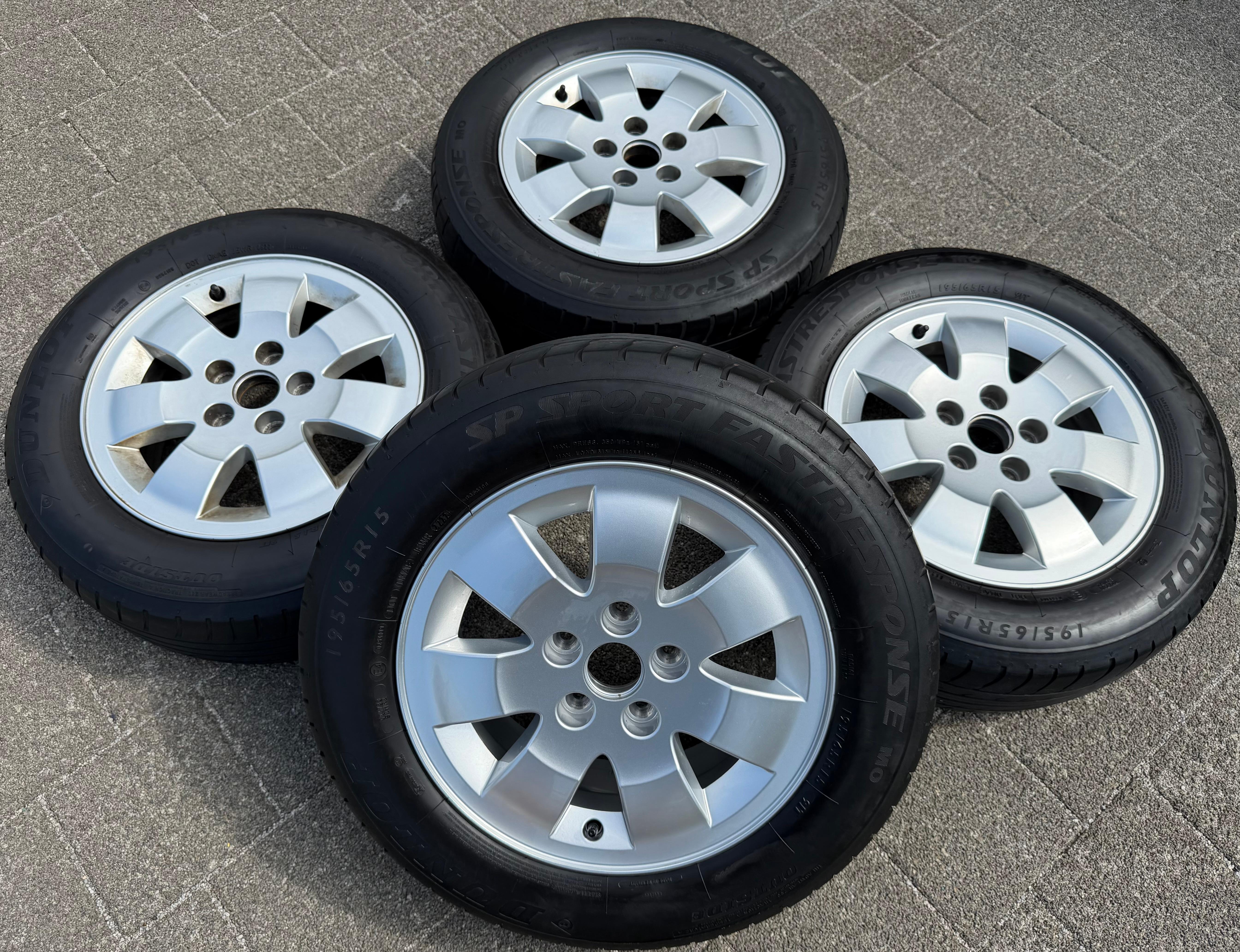 4 ORIGINAL ALUFELGEN 15" MERCEDES CITAN X 6,5x15 ET44 A4154010900 FREIHAUS
