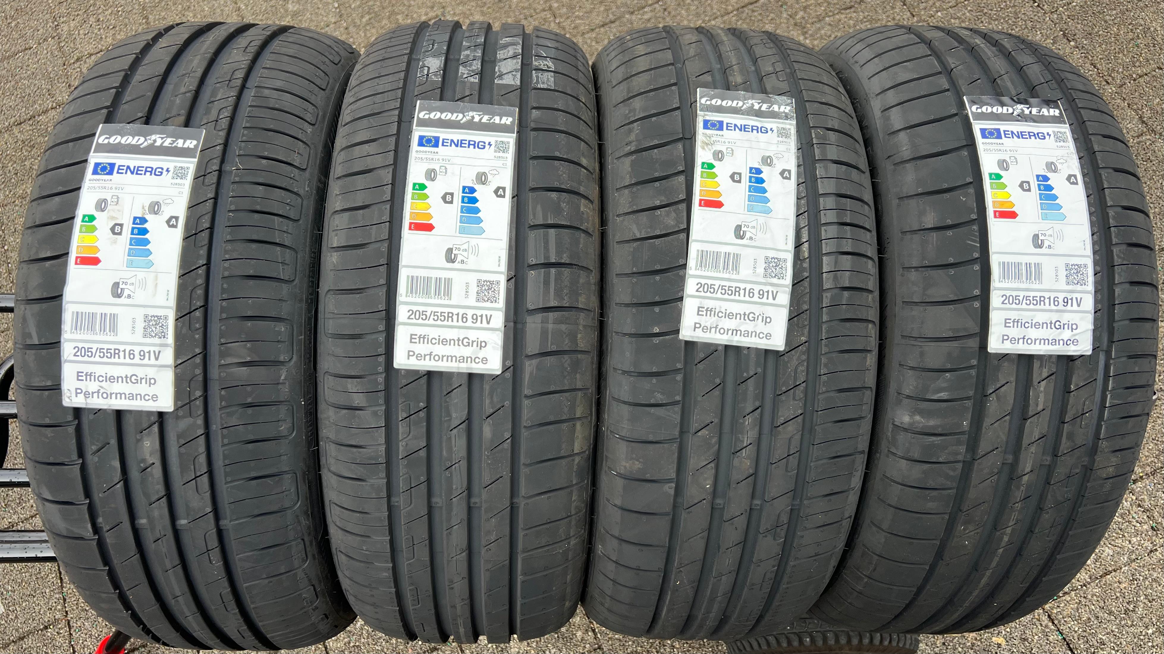 4 x 205/55R16 91V Sommerreifen Goodyear Efficient Grip Performance 2024 NEU