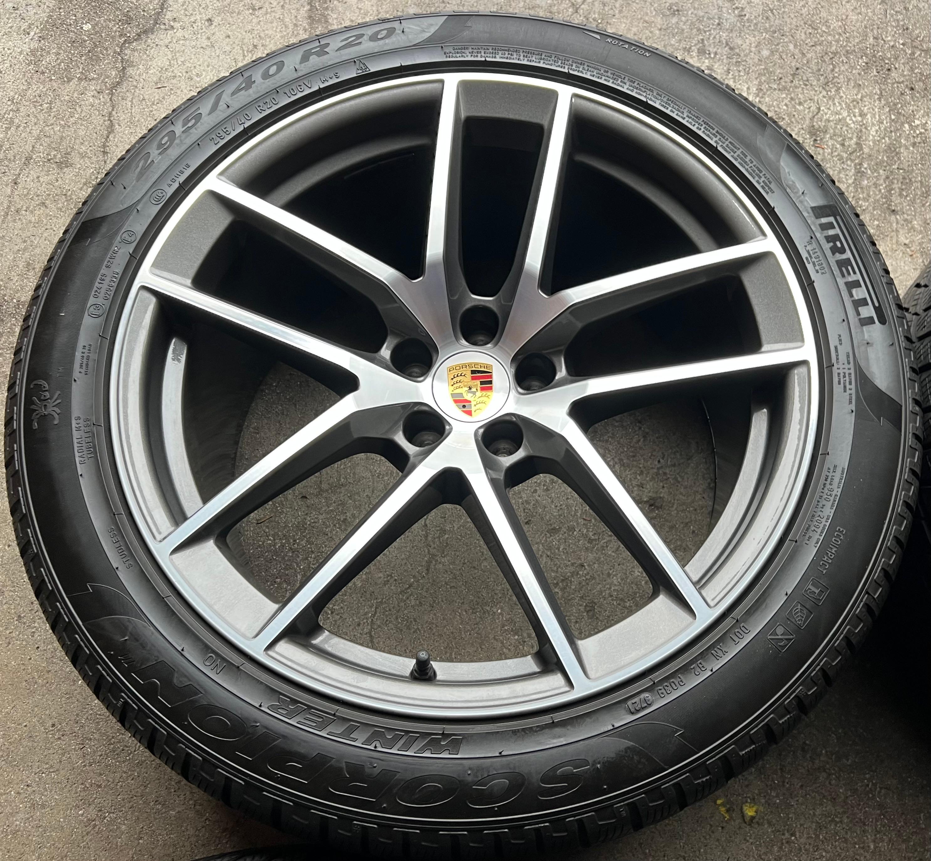 4 ORIGINAL 20" ALU WINTERRÄDER PORSCHE MACAN 265/45R20 104V 295/40R20 106V RDKS