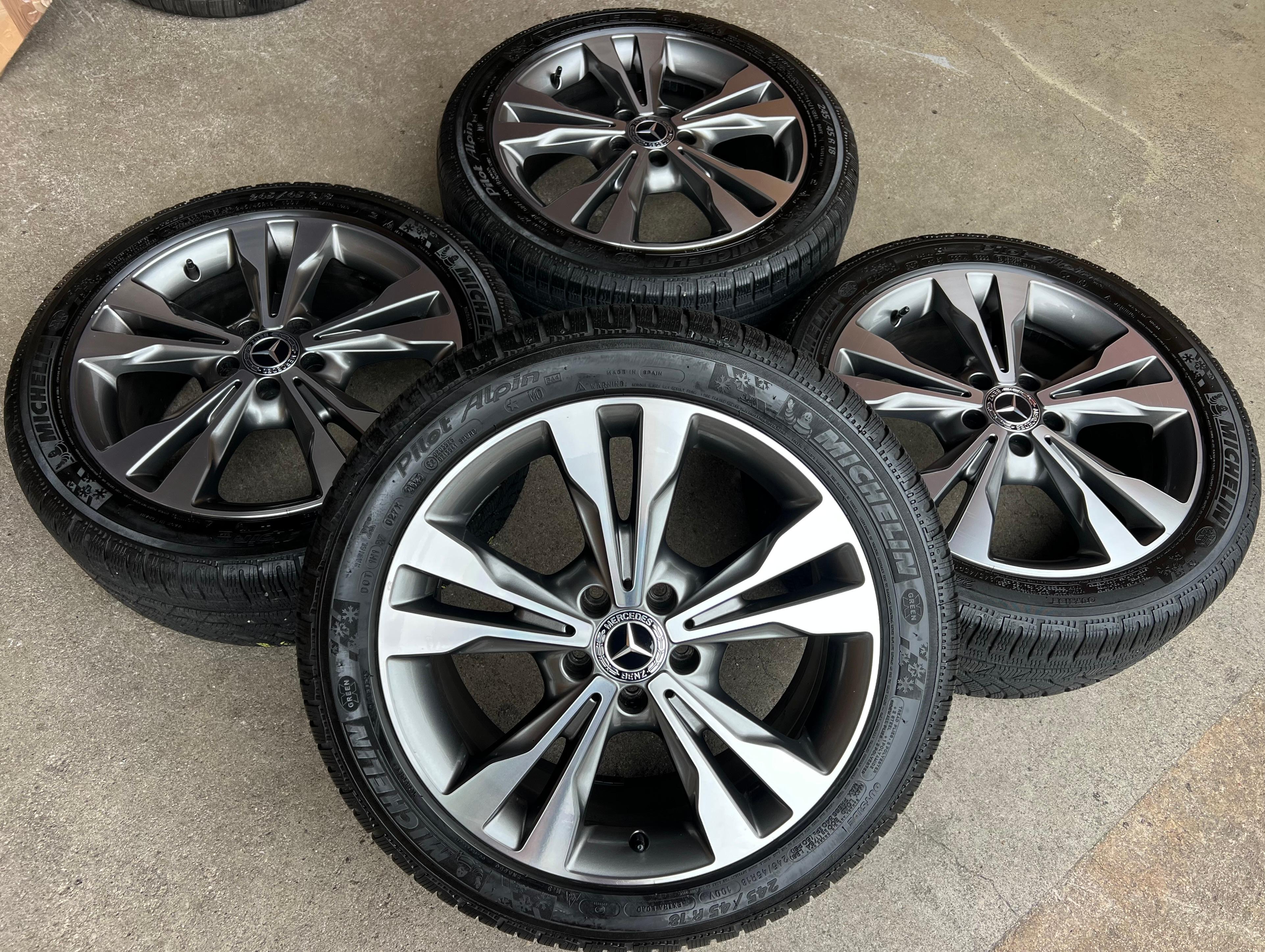 4 ORIGINAL 18" ALU WINTERRÄDER MERCEDES VITO V-KLASSE VIANO W447 245/45R18 100V