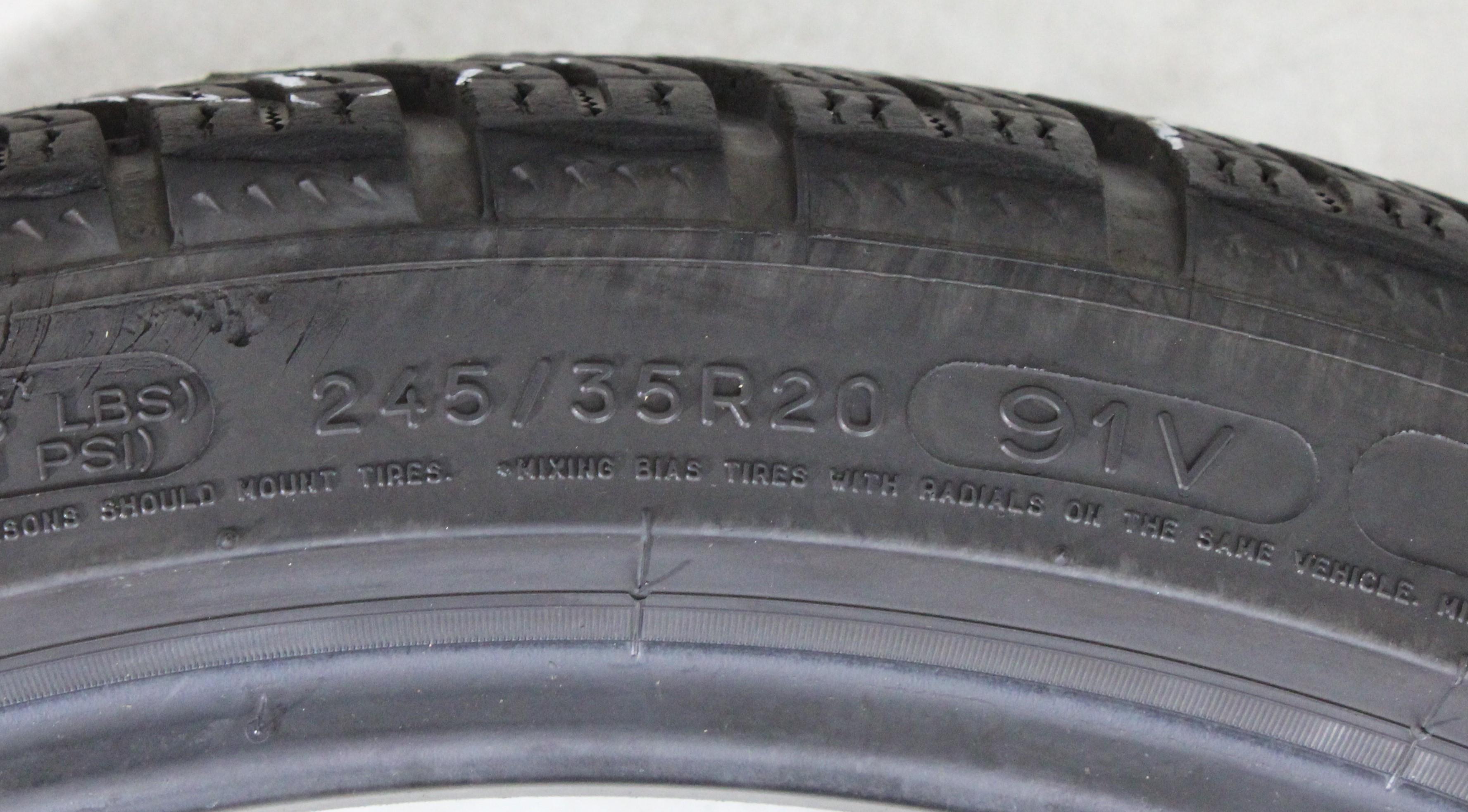 2 x 245/35R20 91V Winterreifen Michelin Pilot Alpin PA4 N1 5-5,5mm 2016