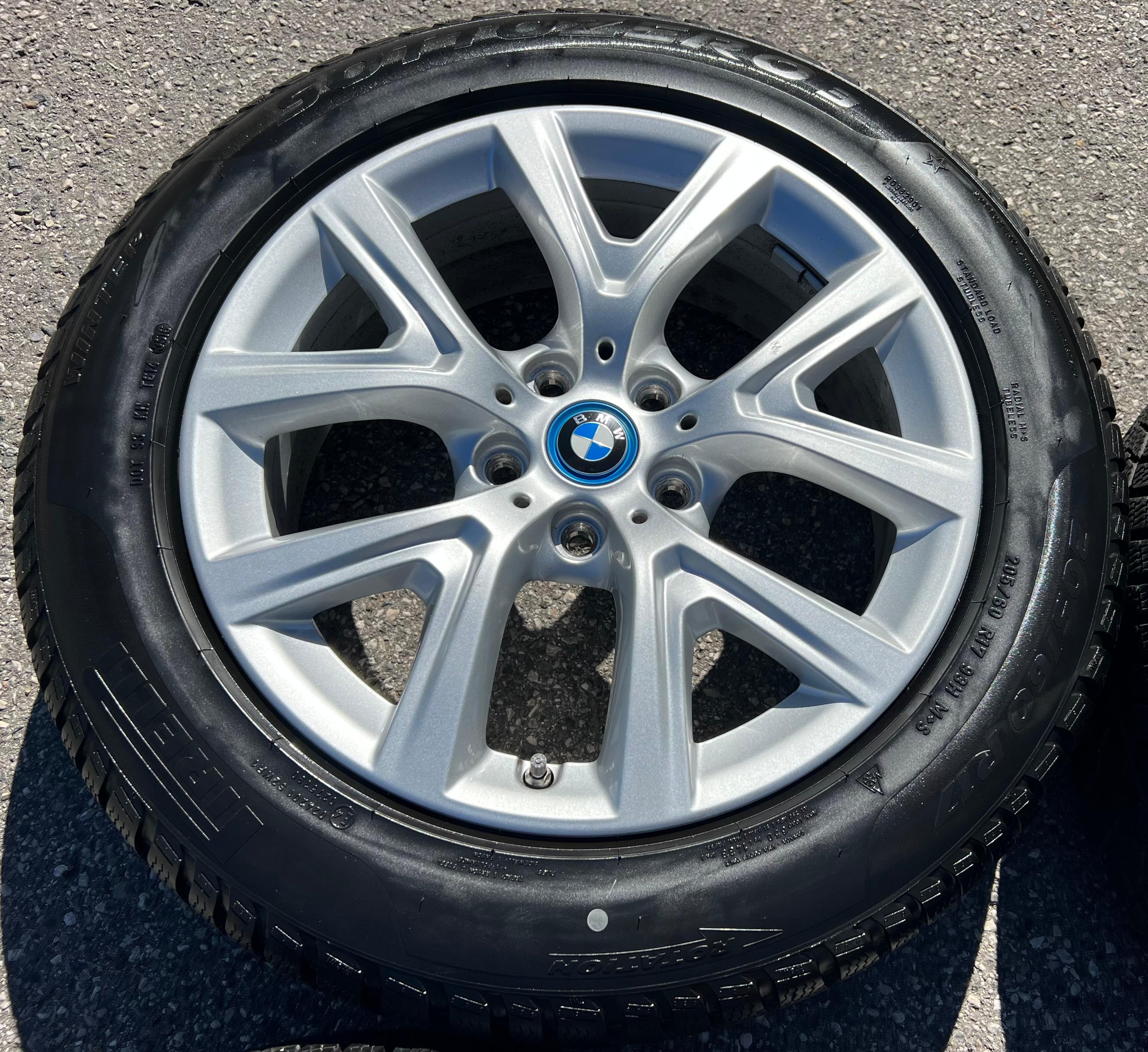 4 ROUES D'HIVER ORIGINALES 17" EN ALU BMW X1 F48 X2 F39 STYLING 574 205/60R17 93H RDKS