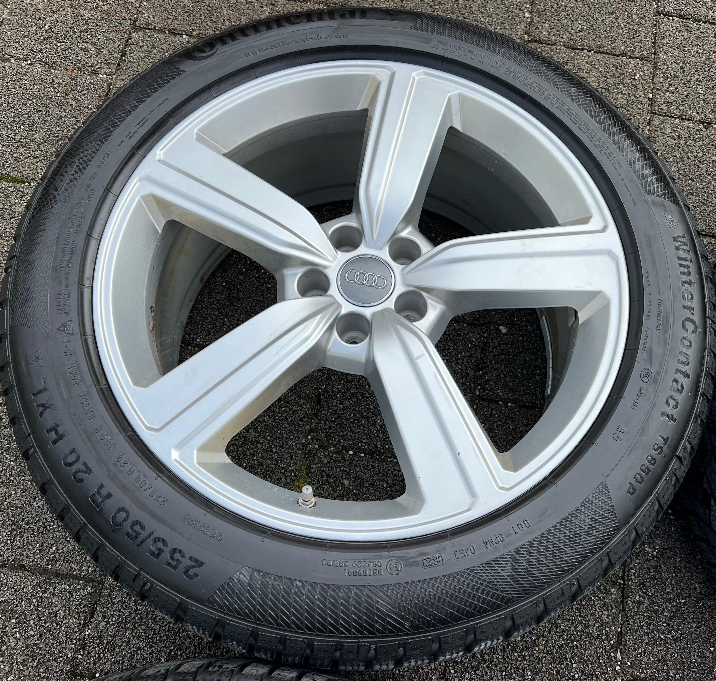 4 ORIGINELE 20" ALUMINIUM WINTERWIELEN AUDI Q8 E-TRON 4KE601025S 255/50R20 109H 2023