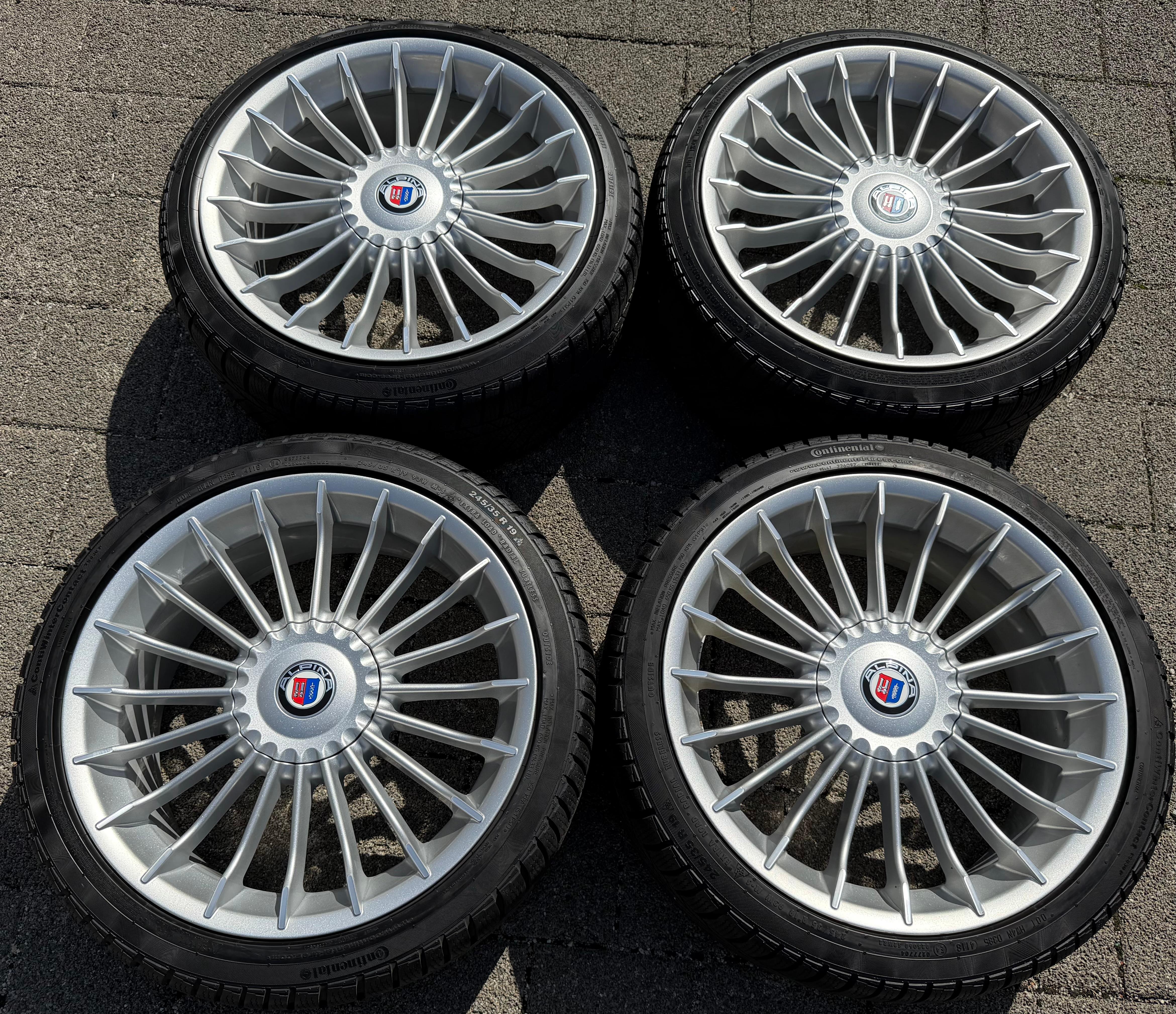 4 ORIGINAL 19" ALU WINTERRÄDER BMW ALPINA 3ER REIHE F30 F31 D3 4ER F32 F33 D4