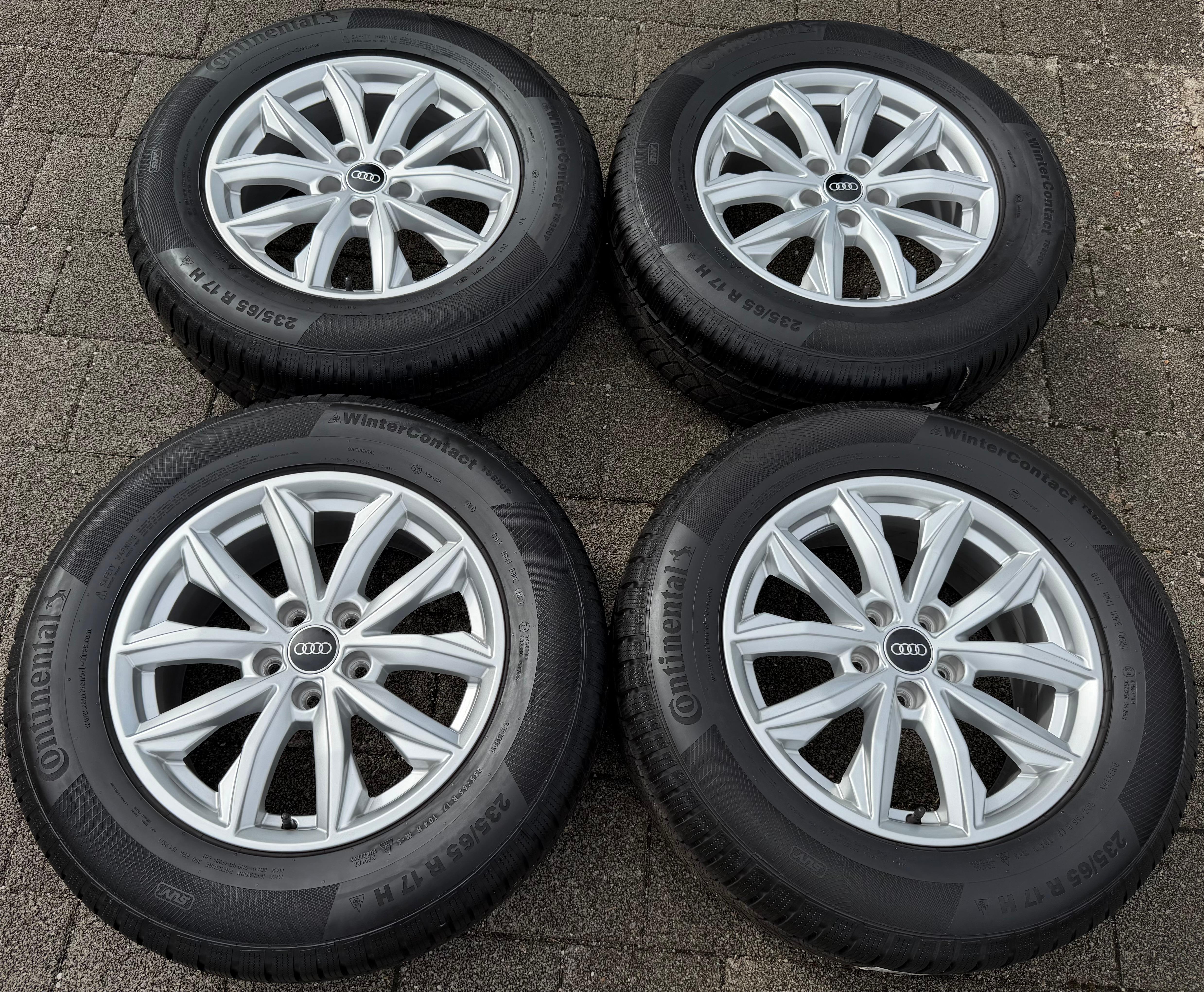 4 Original 17" Alu Winterräder Audi Q5 FY 80A601025J 7x17 ET34 235/65R17 104H TOP