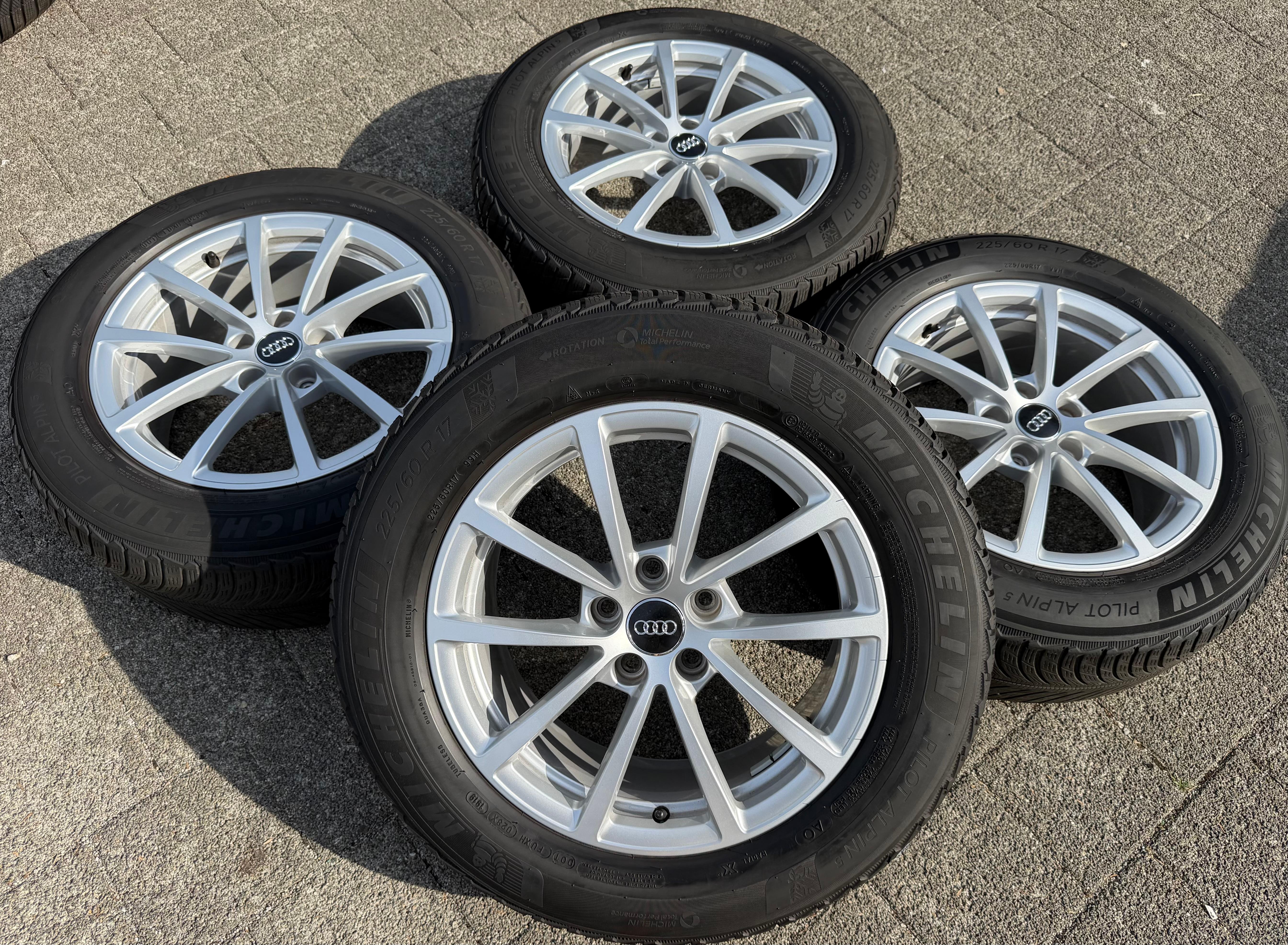 4 Original 17" Alu Winterräder Audi A6 4K C8 F2 225/60R17 99H 4K0601025 Michelin