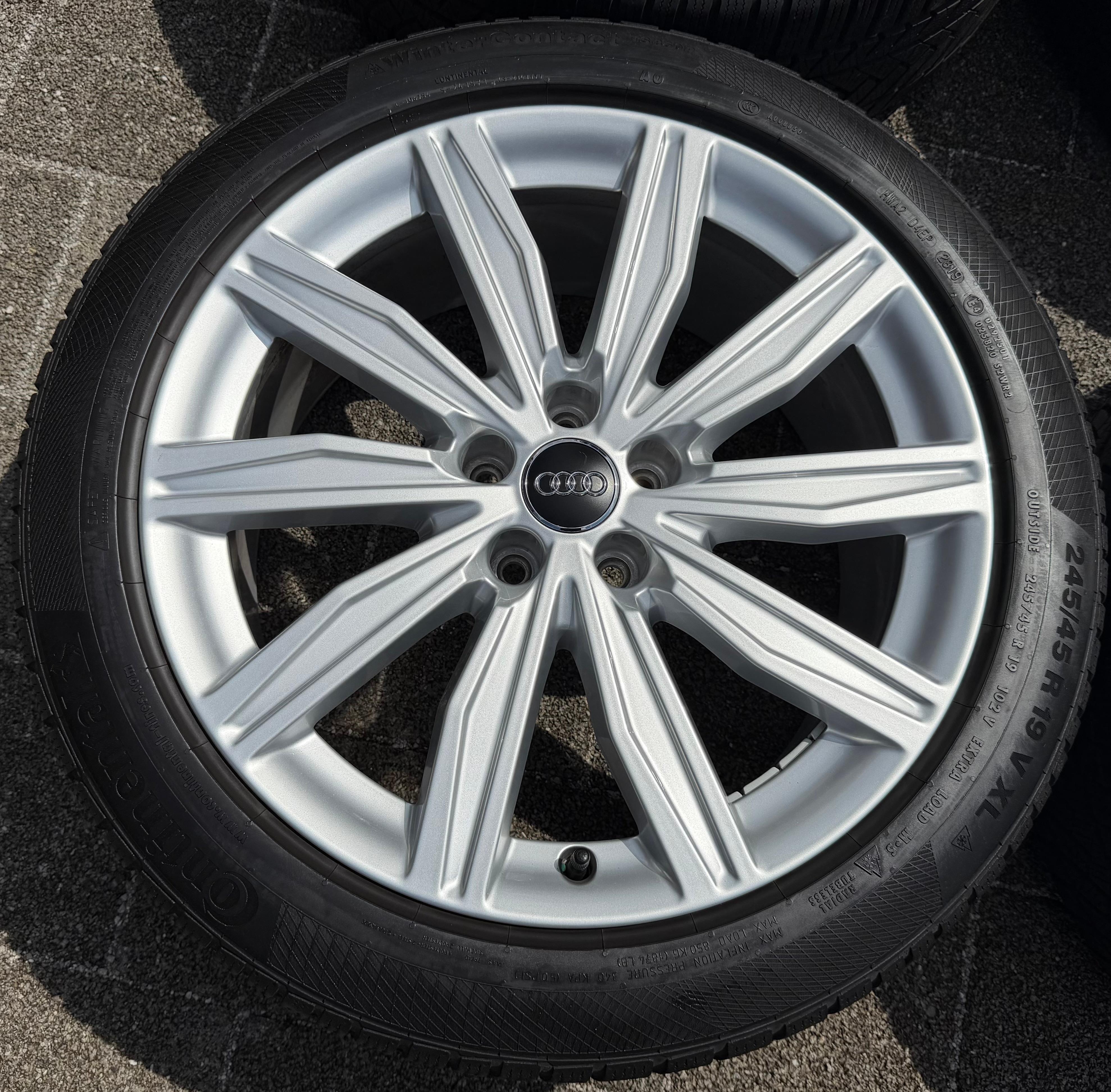 4 llantas de aluminio originales de invierno de 19" para Audi A6 S6 C8 4K 4K0601025M 245/45R19 102V