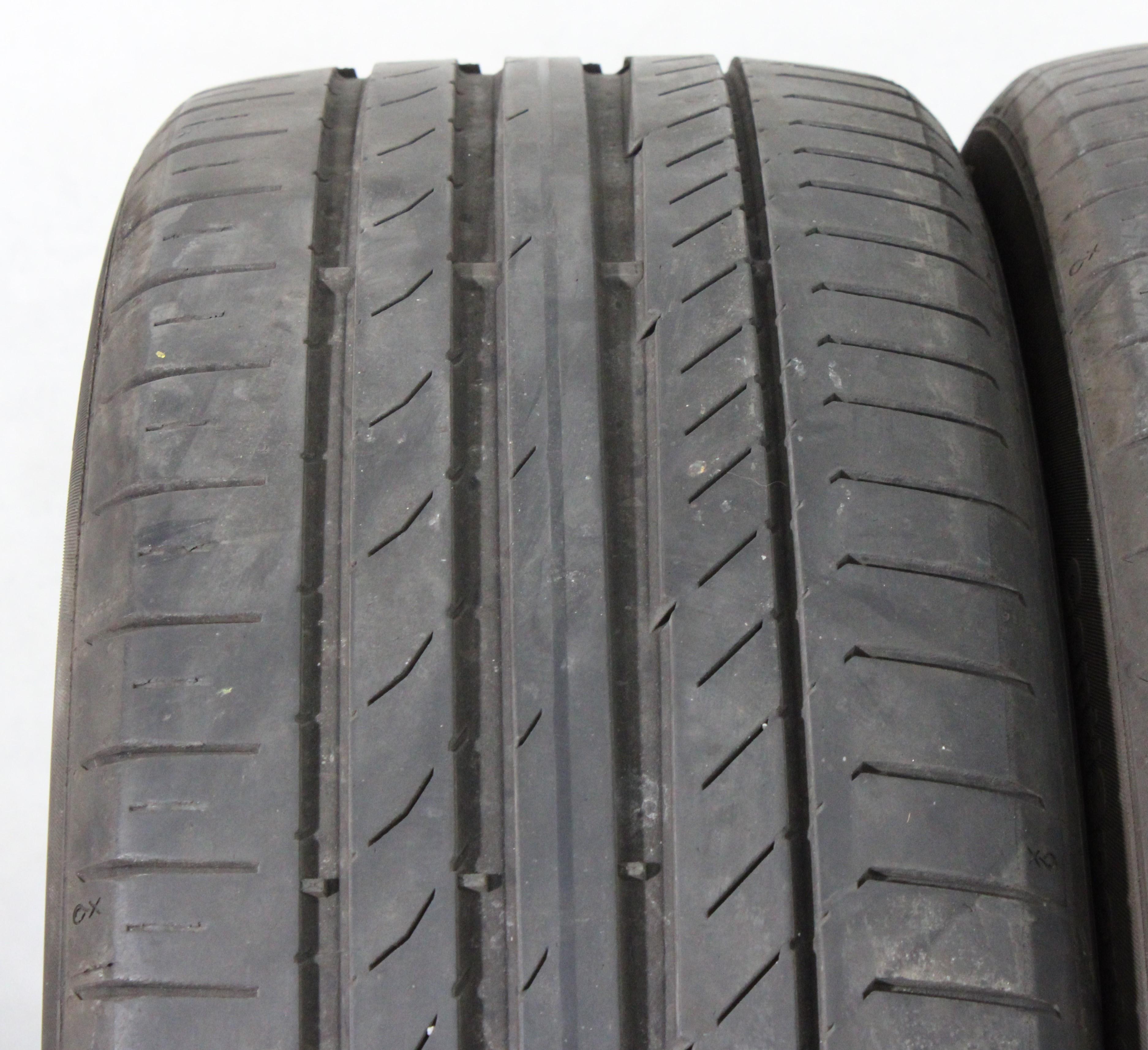 2 pneus d'été Continental Sport Contact 5 225/45R19 92W, profondeur de sculpture 4-4,5 mm, année 2018