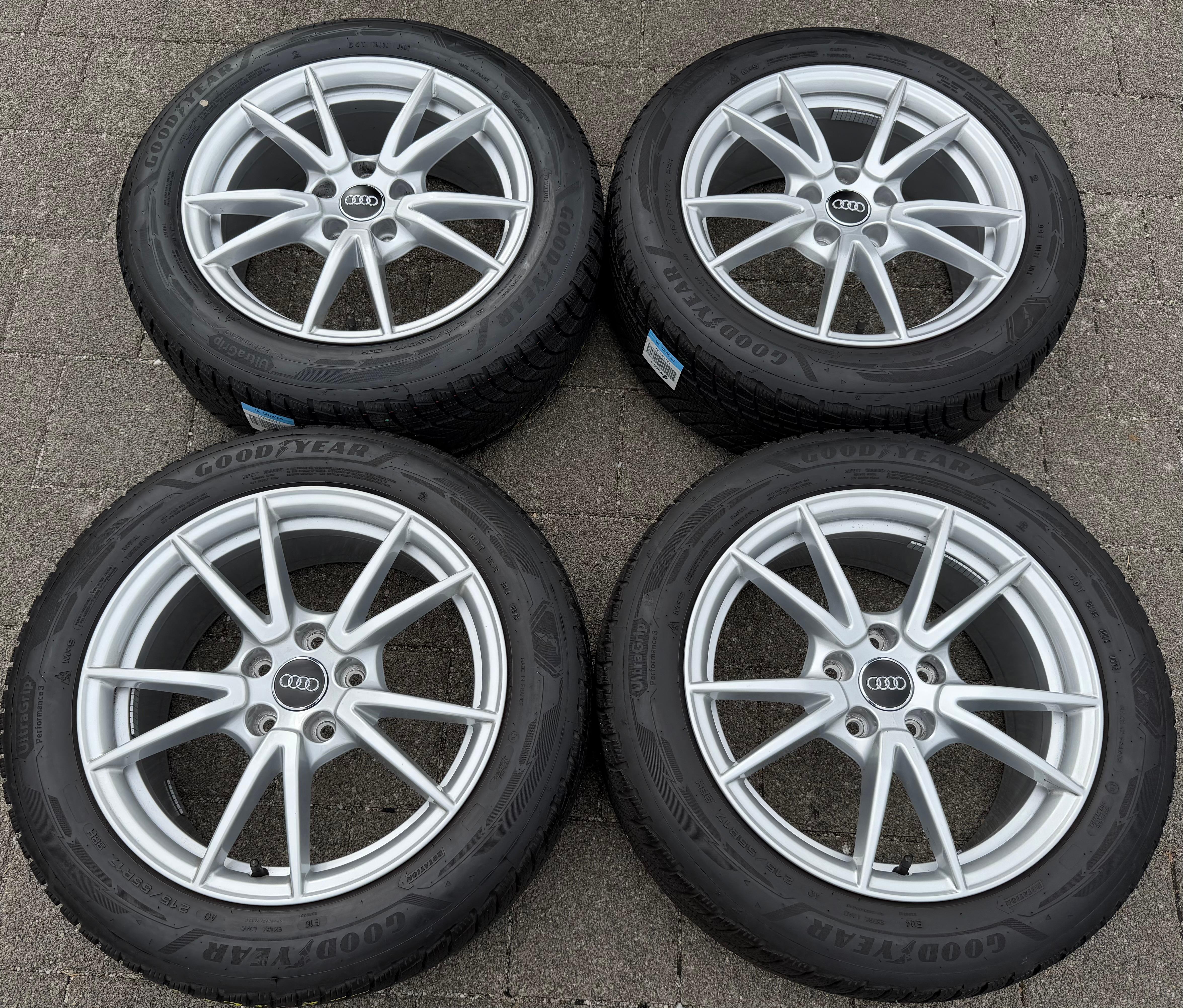 4 ORIGINAL 17" ALU WINTERRÄDER AUDI A5 S5 F2 B10 8B3601025A 215/55R17 98H 2025
