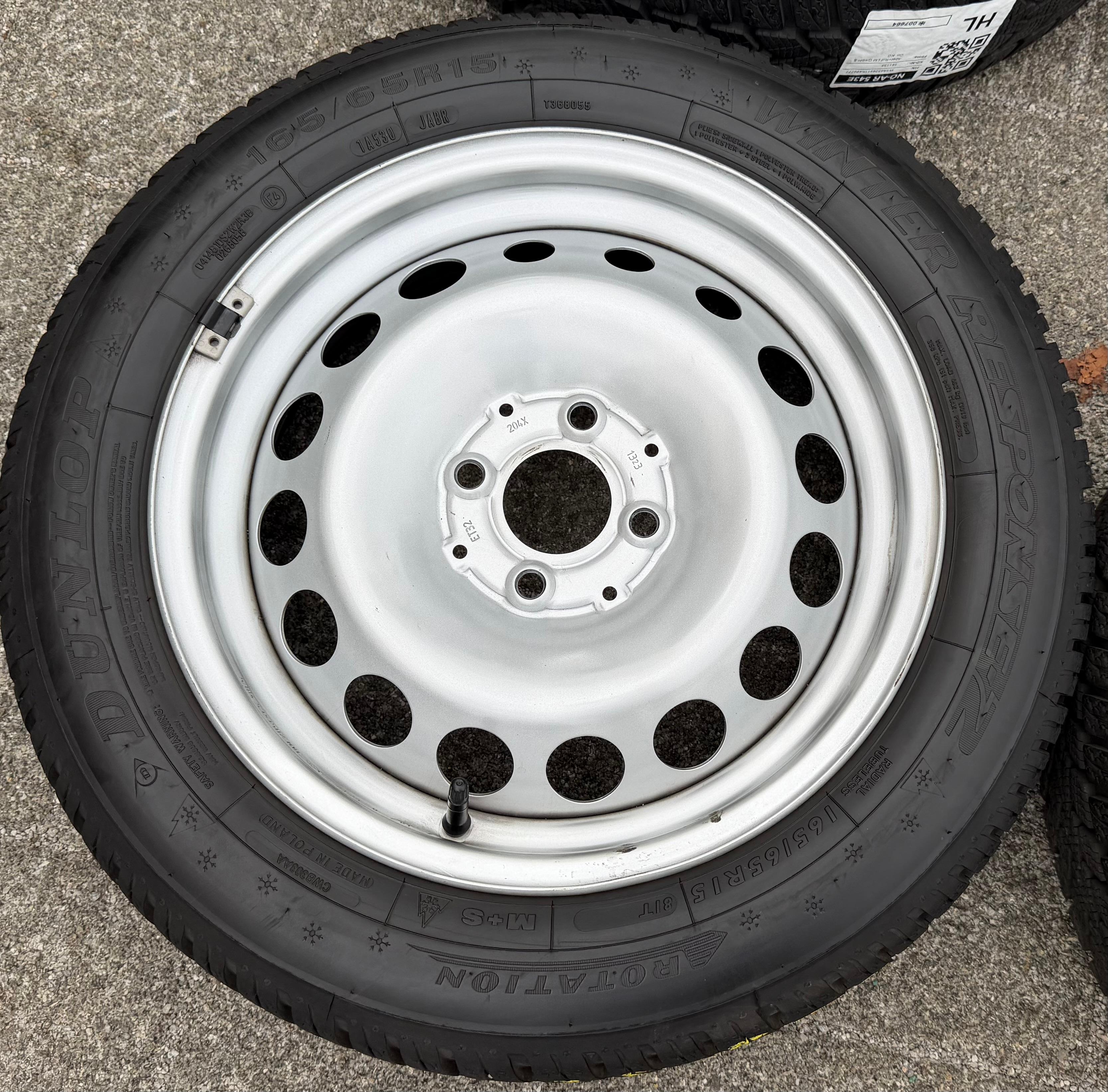 4 Original Winterräder Smart 453 165/65R15 81T 185/60R15 84T Dunlop RDKS