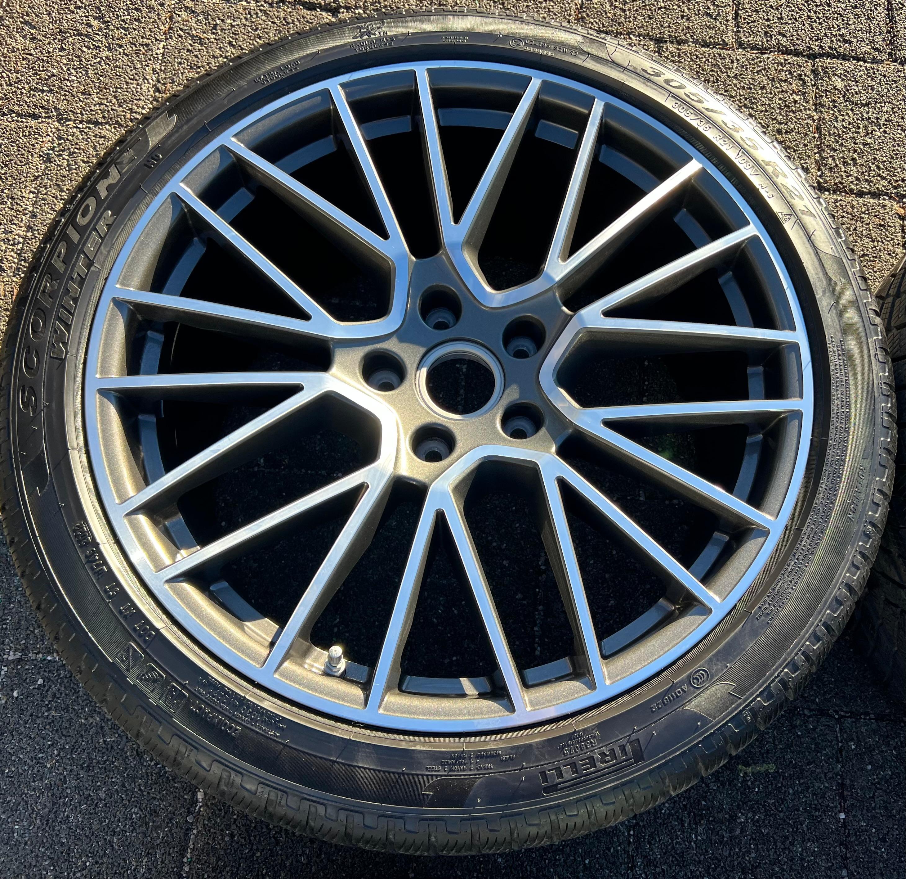 4 ORIGINAL 21" ALU WINTERRÄDER PORSCHE CAYENNE 9YA PIRELLI RDKS