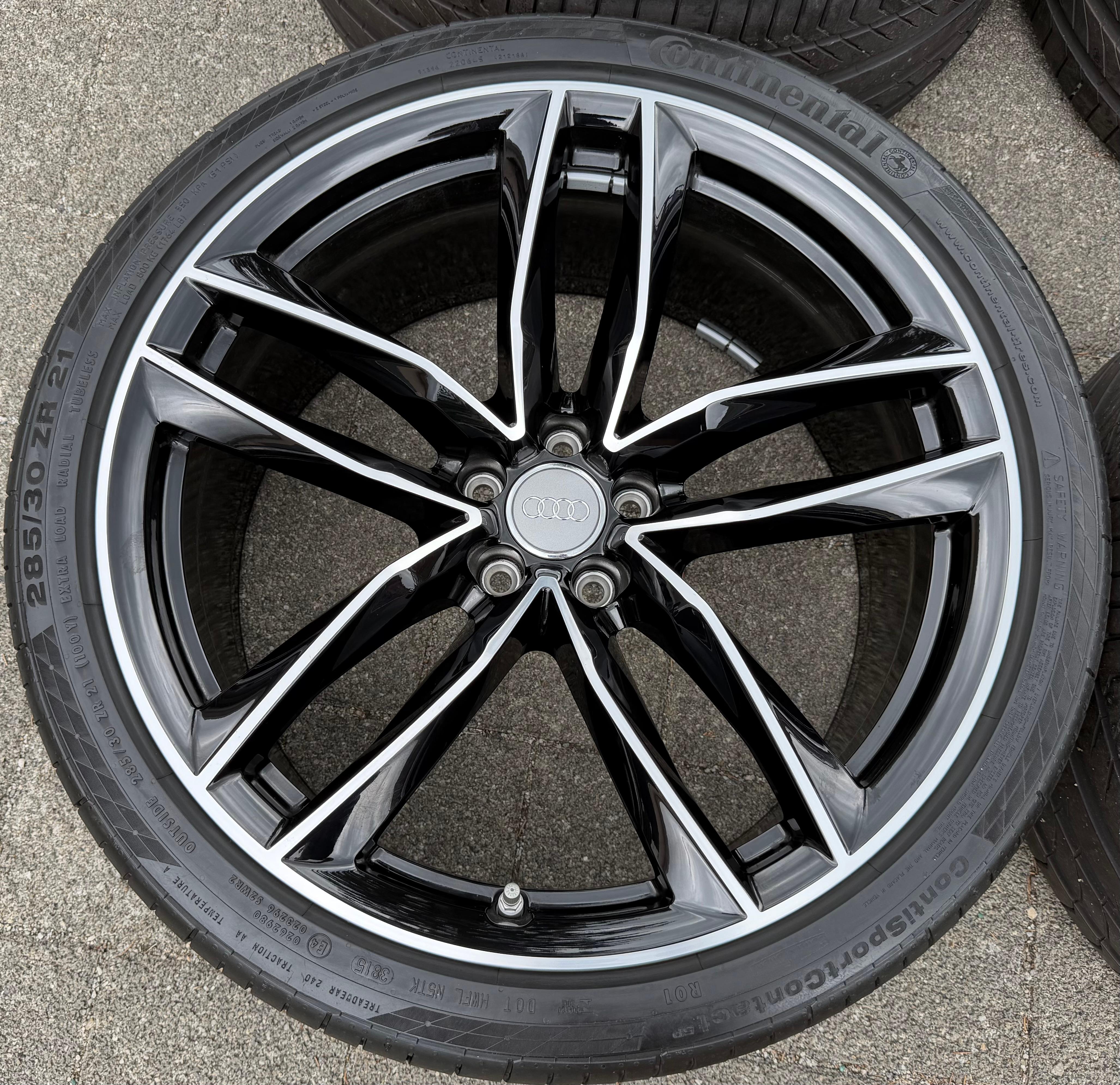 4 jantes d'origine en aluminium Sommer de 21 pouces pour Audi A6 Avant 4G 4G0601025CG 285/30R21 100Y