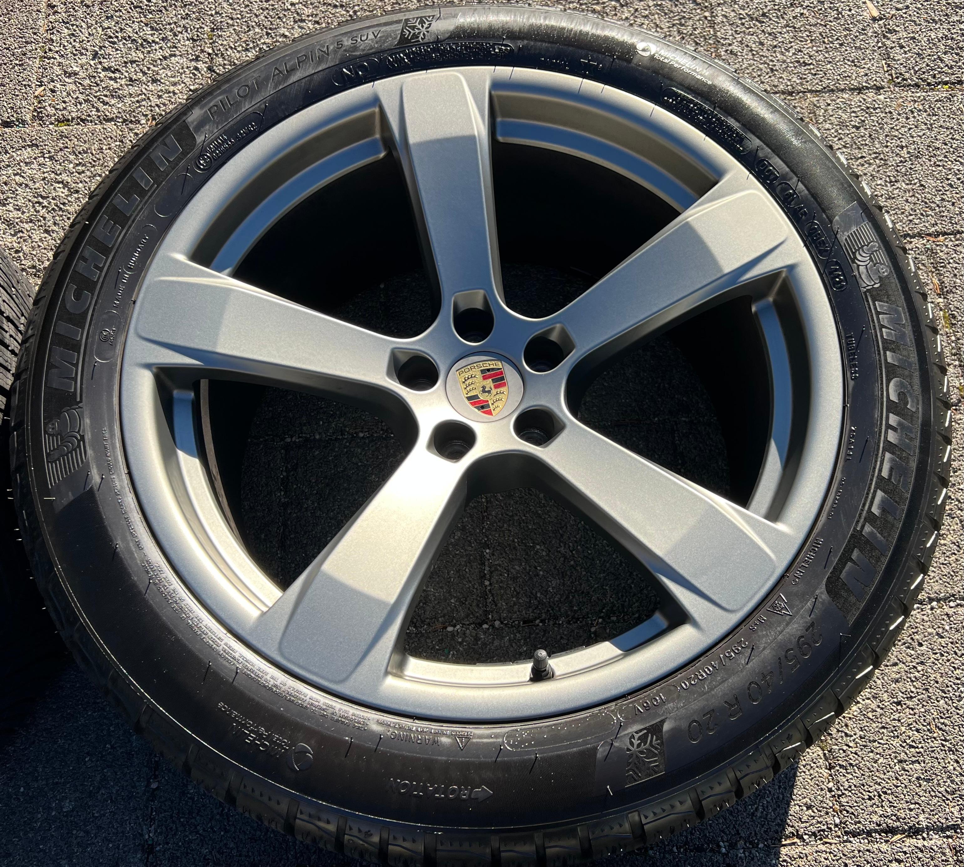 4 ORIGINAL 20" ALU WINTERRÄDER PORSCHE MACAN 265/45R20 104V 295/40R20 106V RDKS