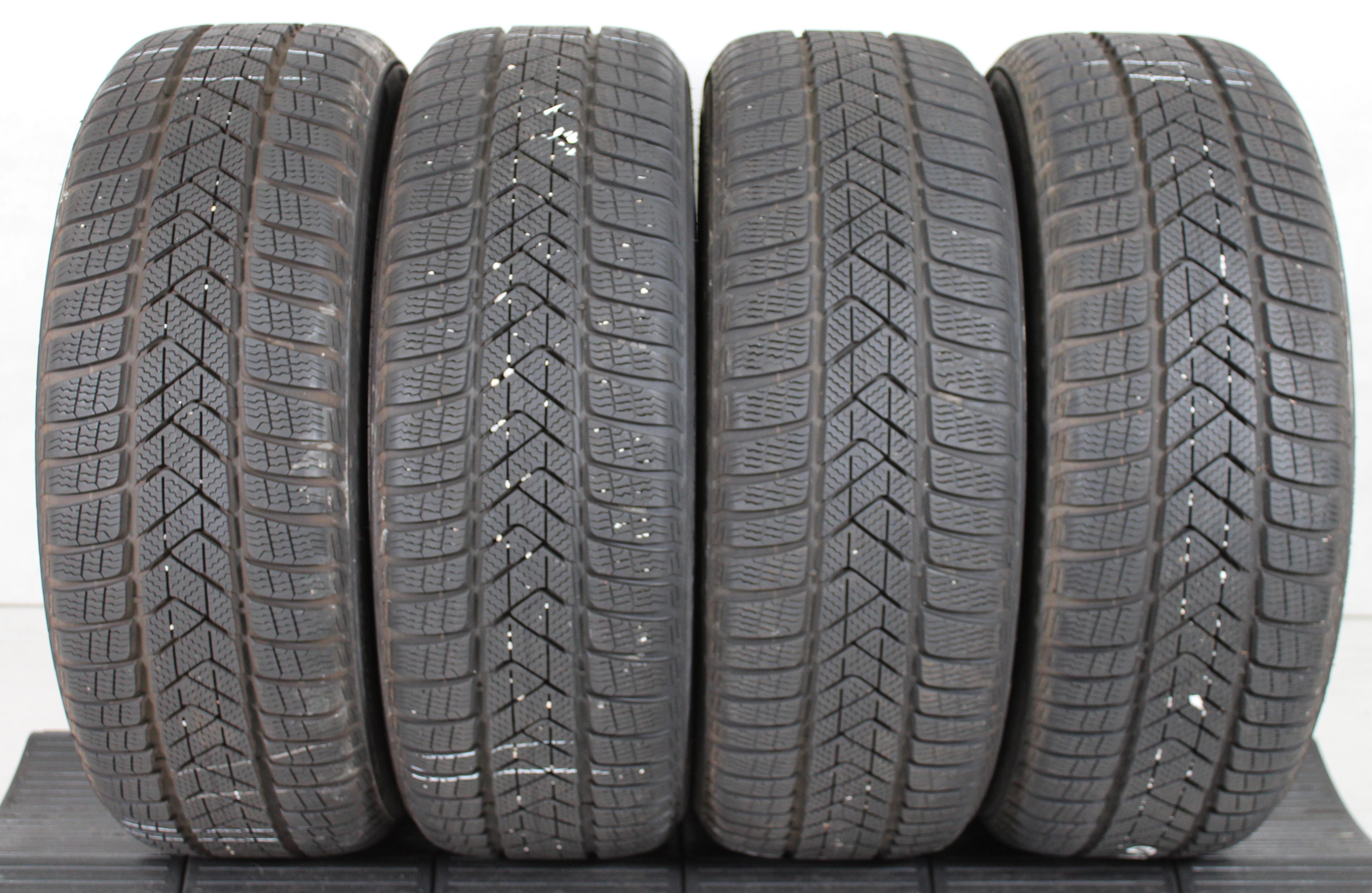4 x 225/45R19 96V Winterreifen Pirelli Sottozero 3 Runflat 6,5-7mm 1x2018 3x2019 *