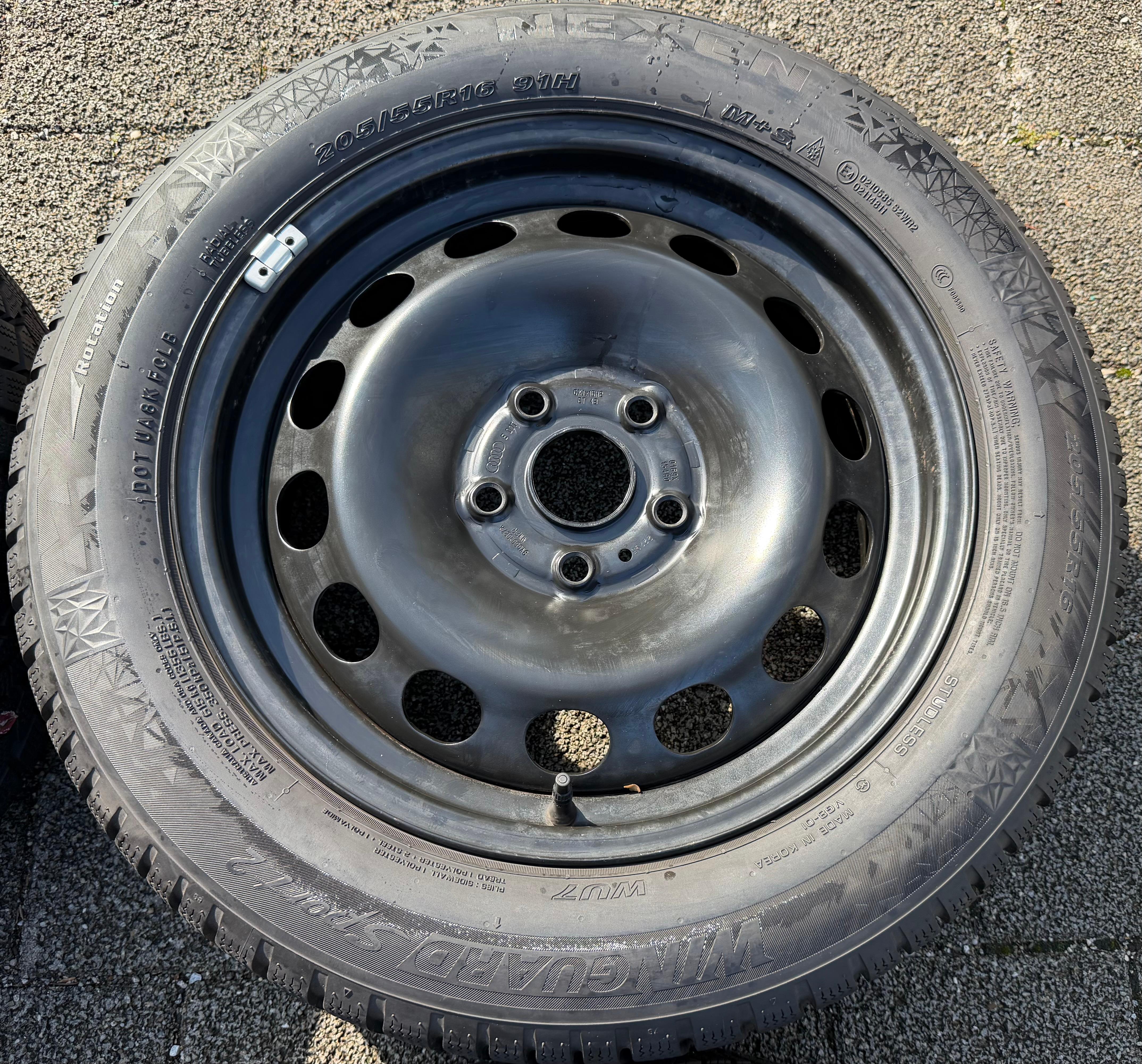 4 Winterräder Audi A3 8V Sportback Cabrio  205/55R16 91H Nexen 8V0601027A 2022