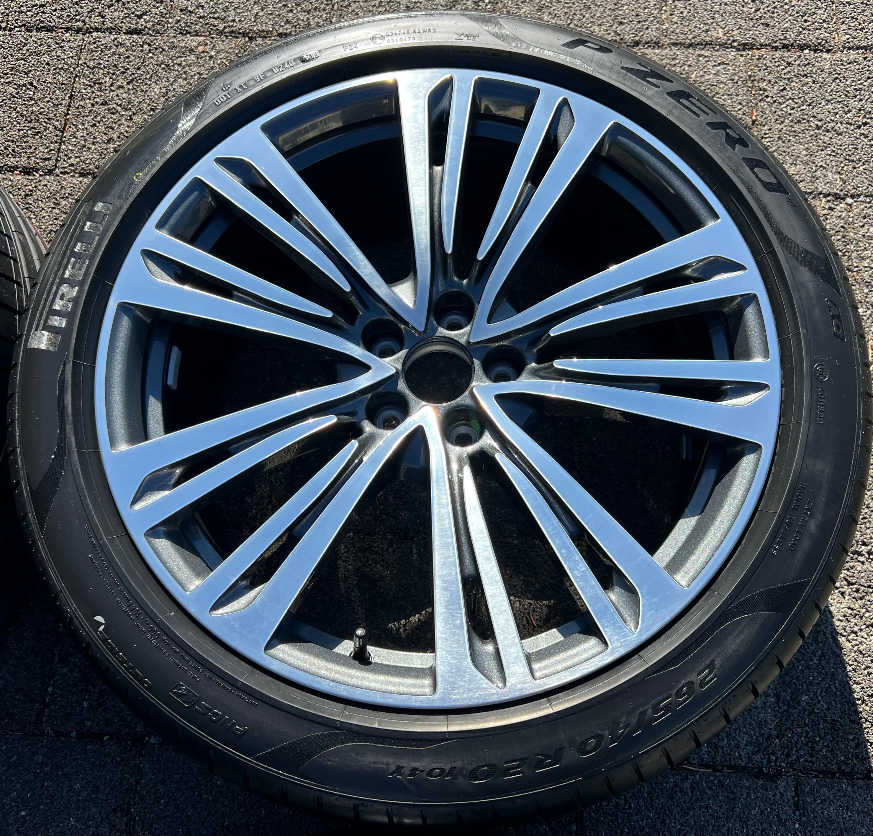 4 ORIGINAL 20" ALU SOMMERRÄDER AUDI A8 4N 4N0601025D 265/40R20 104Y PIRELLI NEU