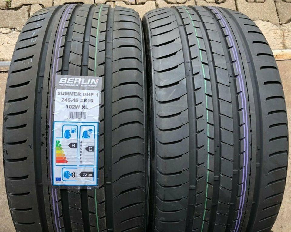 2 X 245/45R19 102W BERLIN TIRES SUMMER UHP1 PNEUS ÉTÉ 2019 NEUFS