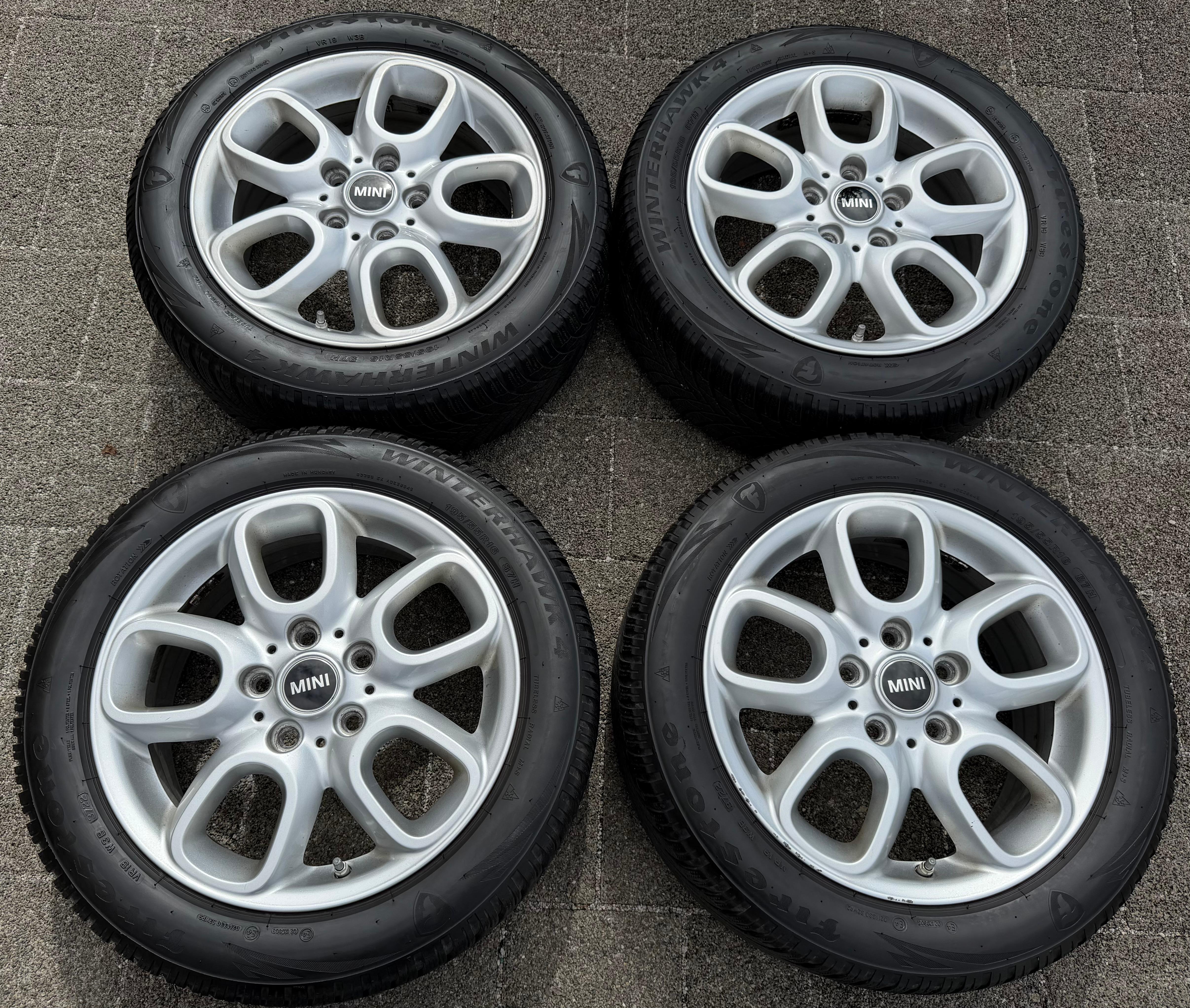 4 Original Alu Winterräder Mini Cooper F55 F56 F57 6855103 LOOP SPOKE 494 RDKS