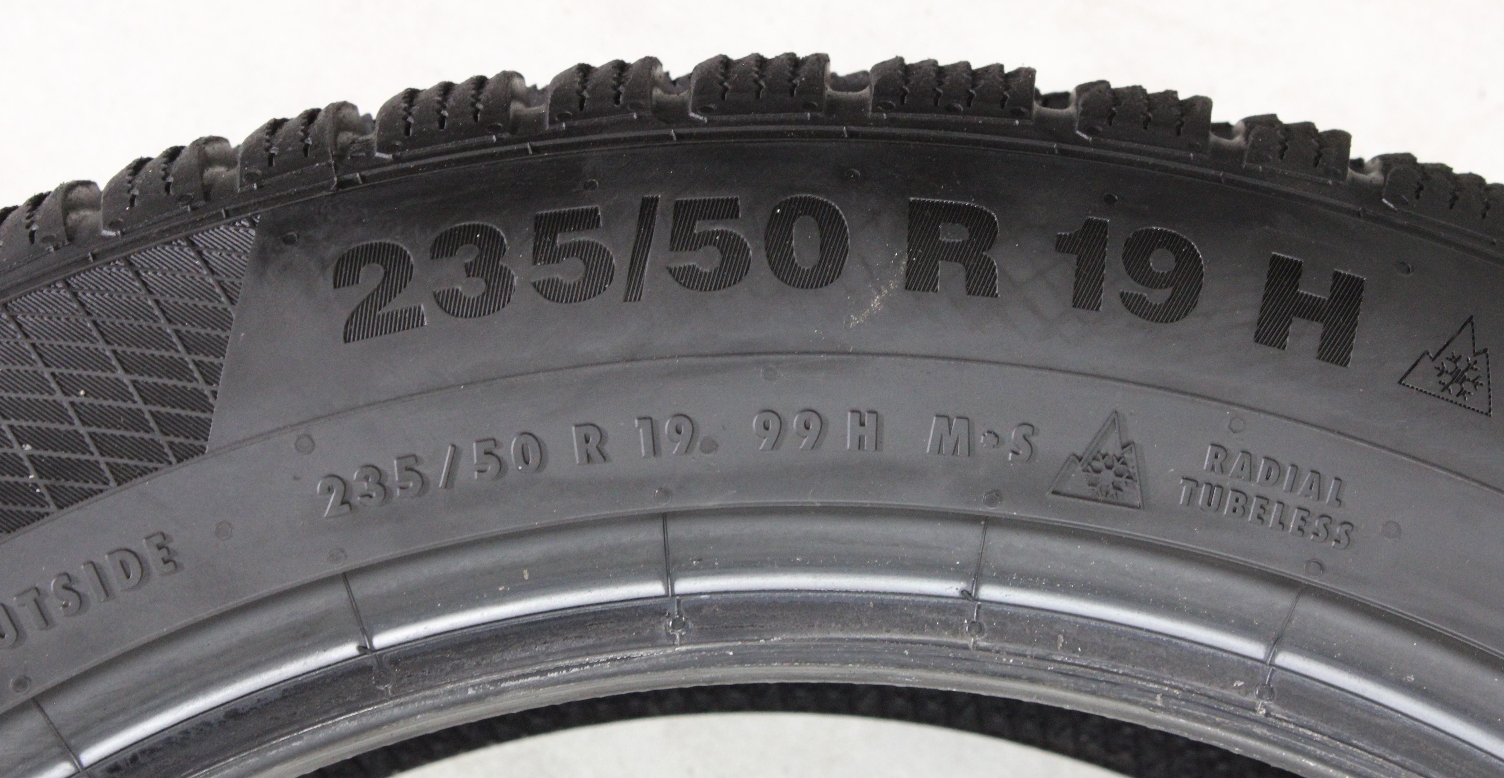 2 x 235/50R19 99H Winterreifen Continental Winter Contact TS850P 8mm 2021