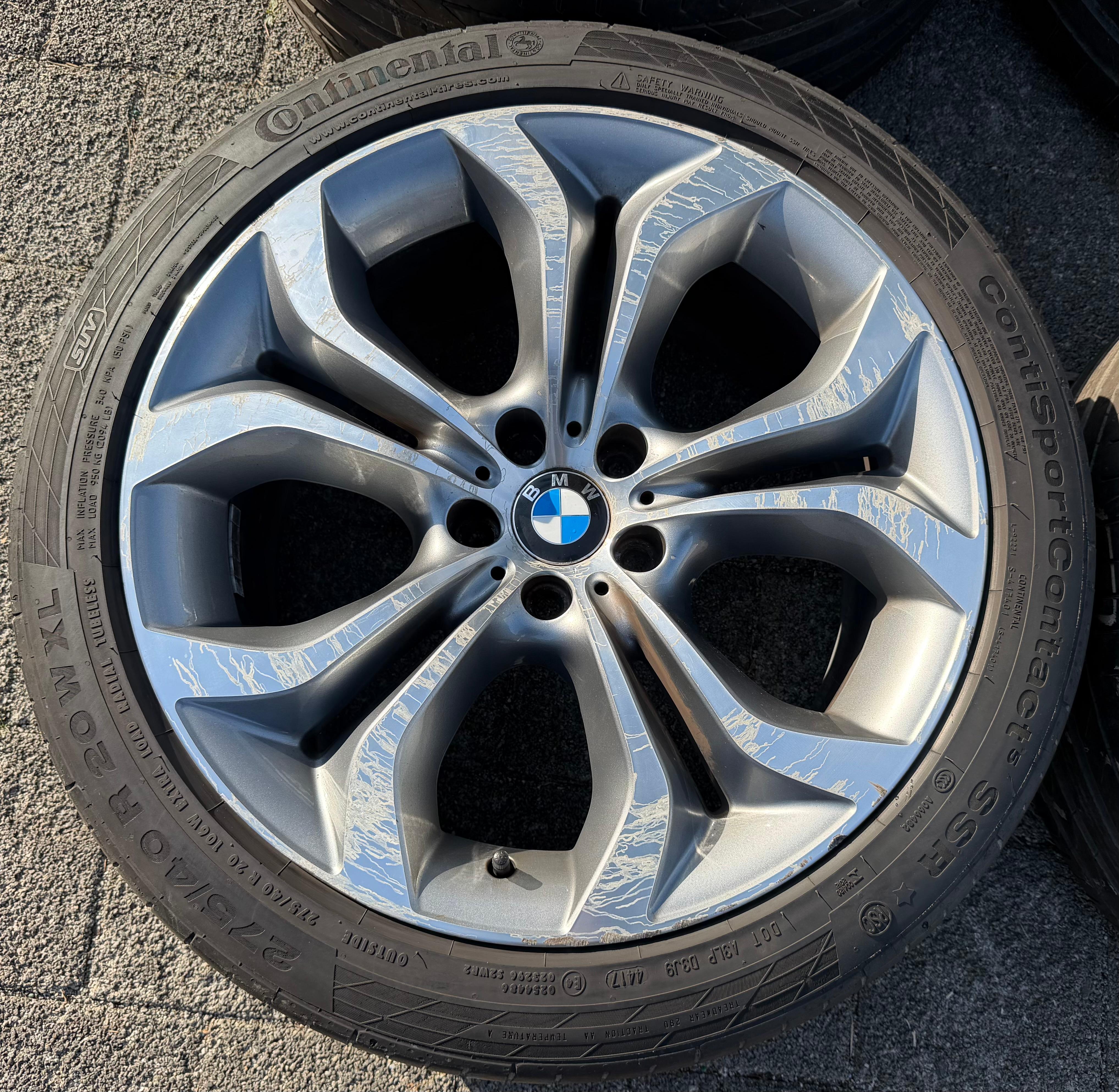 4 Original 20" Alu Sommerräder BMW X5 E70 F15 275/40R20 106W 315/35R20 110W Styling 336