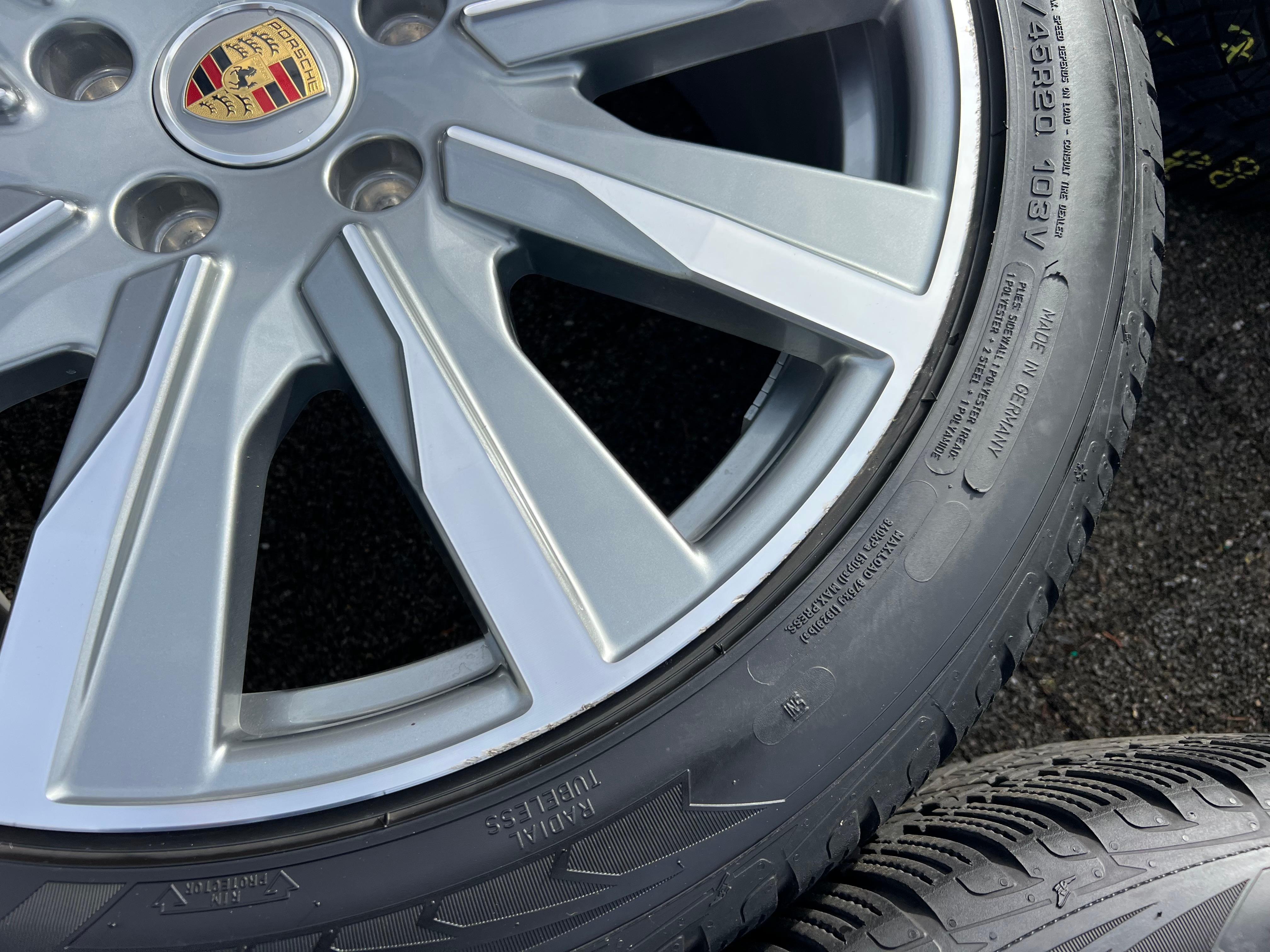 4 ORIGINAL 20" ALU WINTERRÄDER PORSCHE TAYCAN TEQUIPMENT RDKS FREIHAUS
