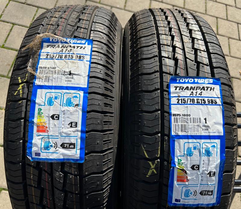 2 x 215/70R15 98S neumáticos de verano Toyo Tranpath A14 NUEVO 2016