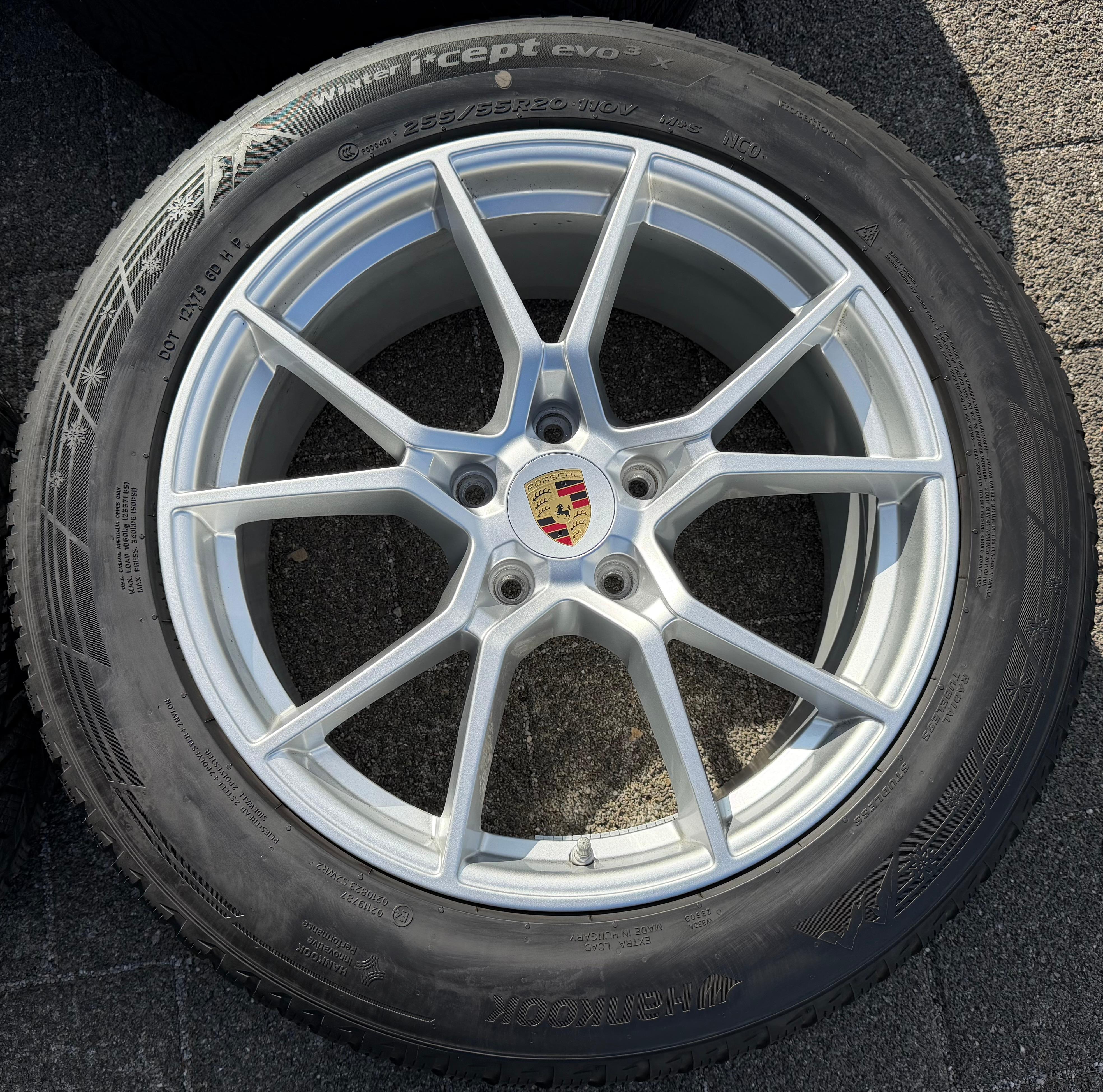 4 Original 20" Alu Winterräder Porsche Cayenne II E3 9YA 9Y0601025CB 9Y0601025CC