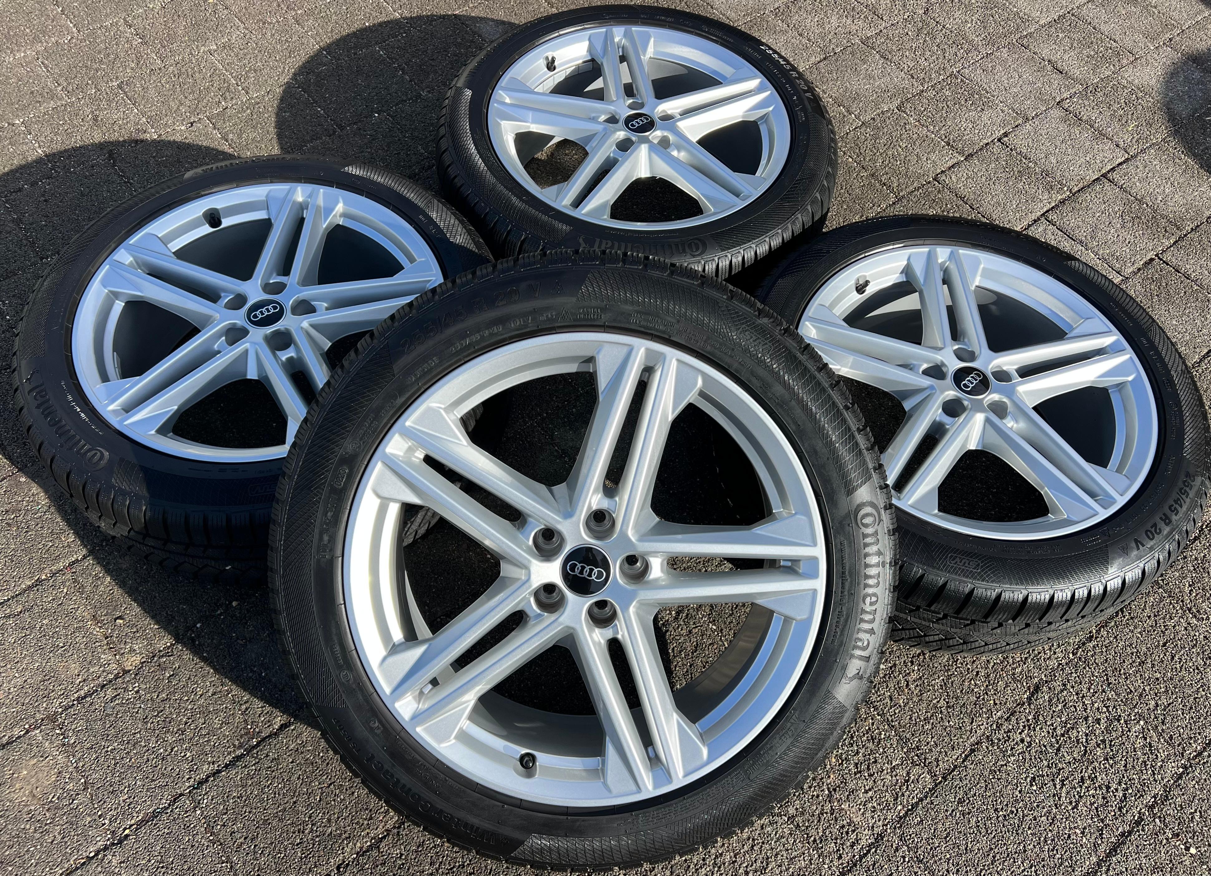 4 ORIGINAL 20" ALU WINTERRÄDER AUDI Q5 SQ5 FY 80A601025N 255/45R20 101V DOT 2023