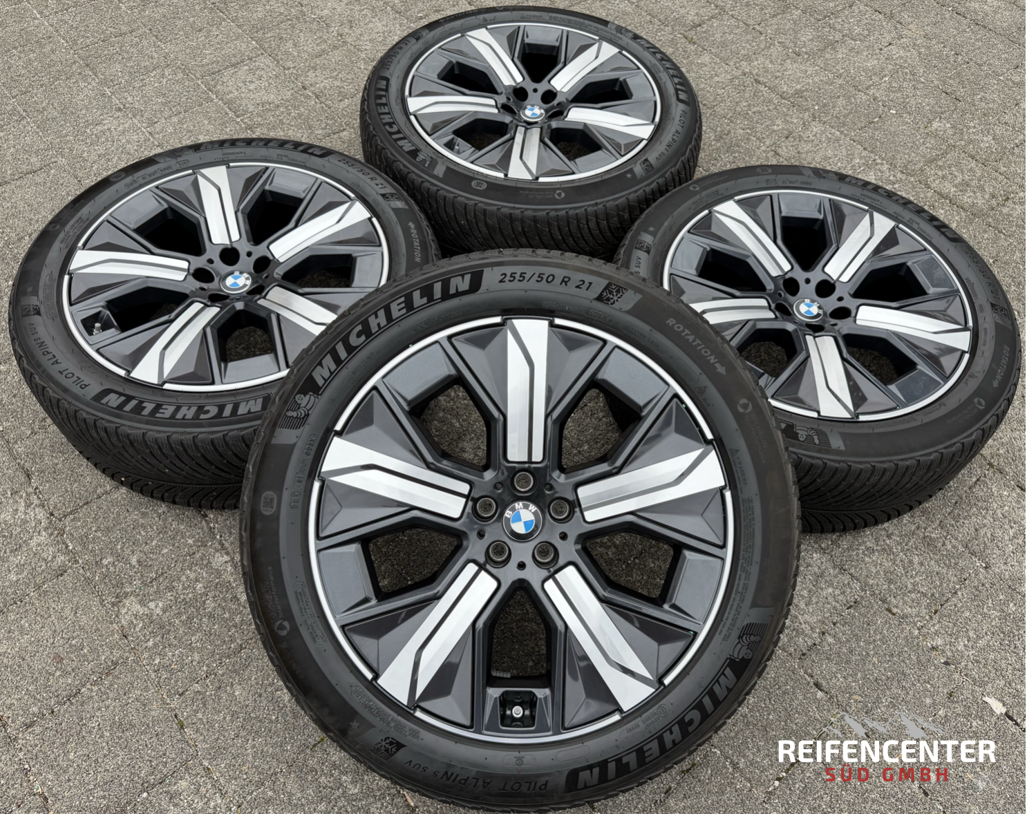 4 roues hiver complètes en alliage d’origine 21" BMW iX i20, design 1011, 255/50R21 109H 5A02655 Michelin