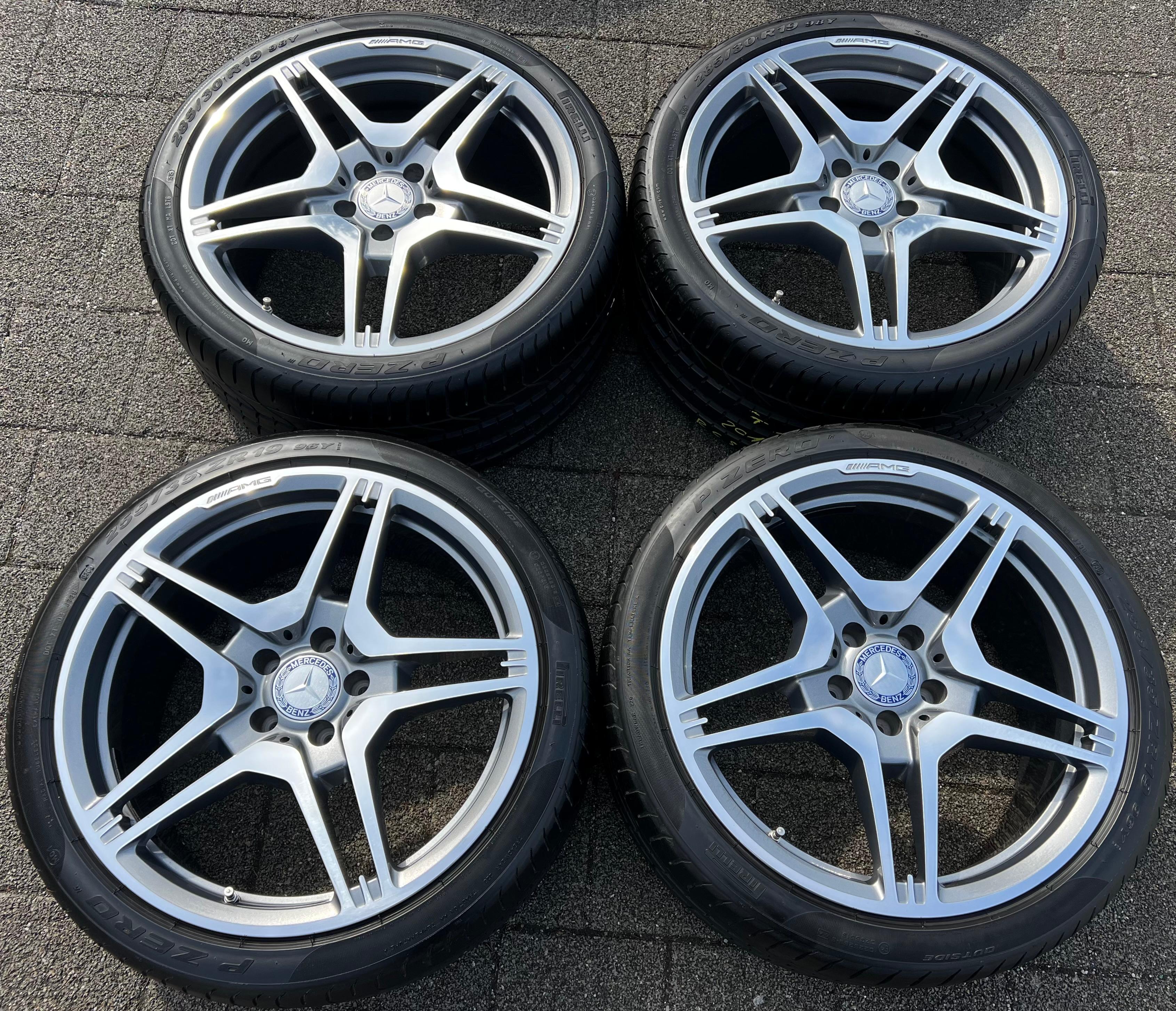 4 ORIGINAL 19" ALUFELGEN MERCEDES E-KLASSE W212 E63 AMG A2124012702 A2124012802