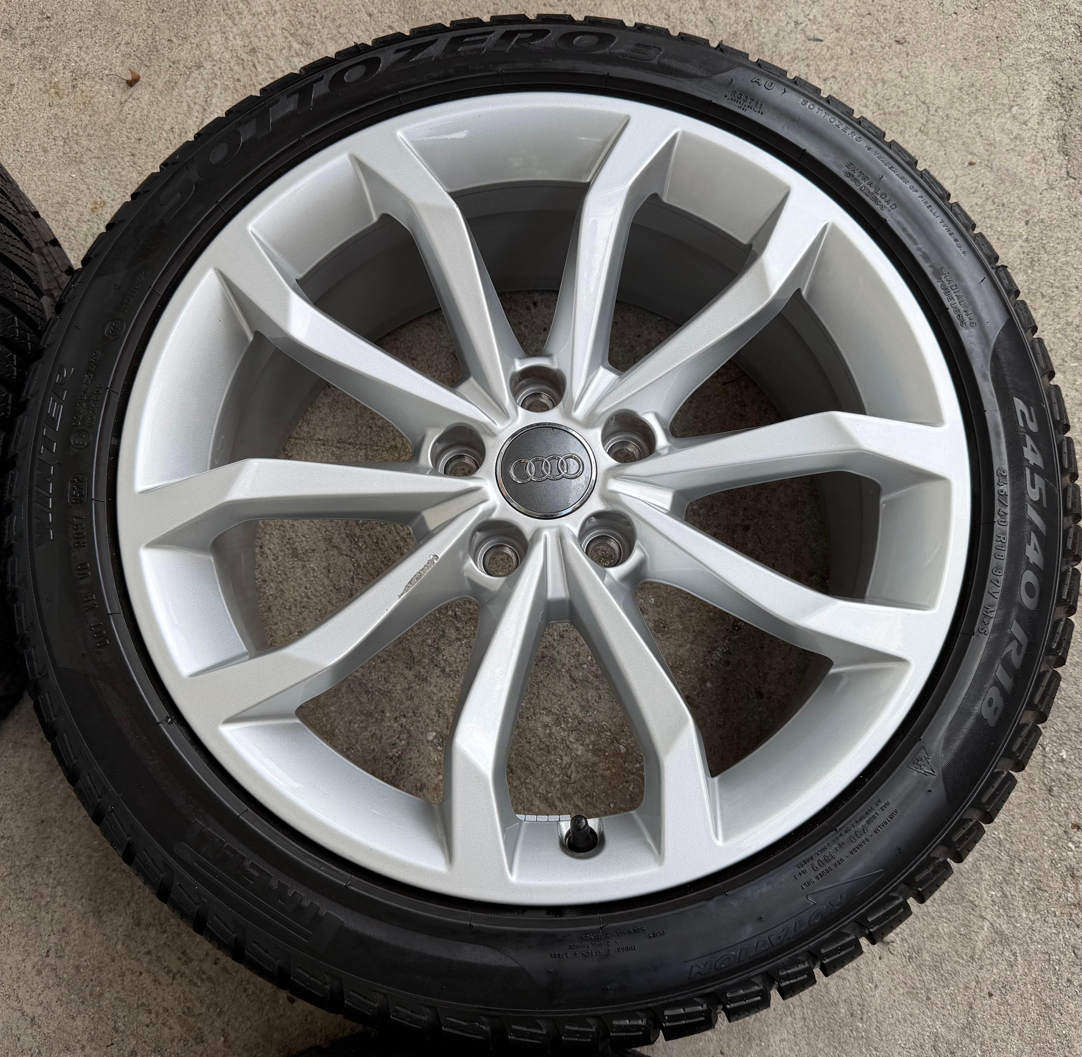 4 Original 18" Alu Winterräder Audi A4 S4 8W B9 8W0601025H 245/40R18 97V 2022