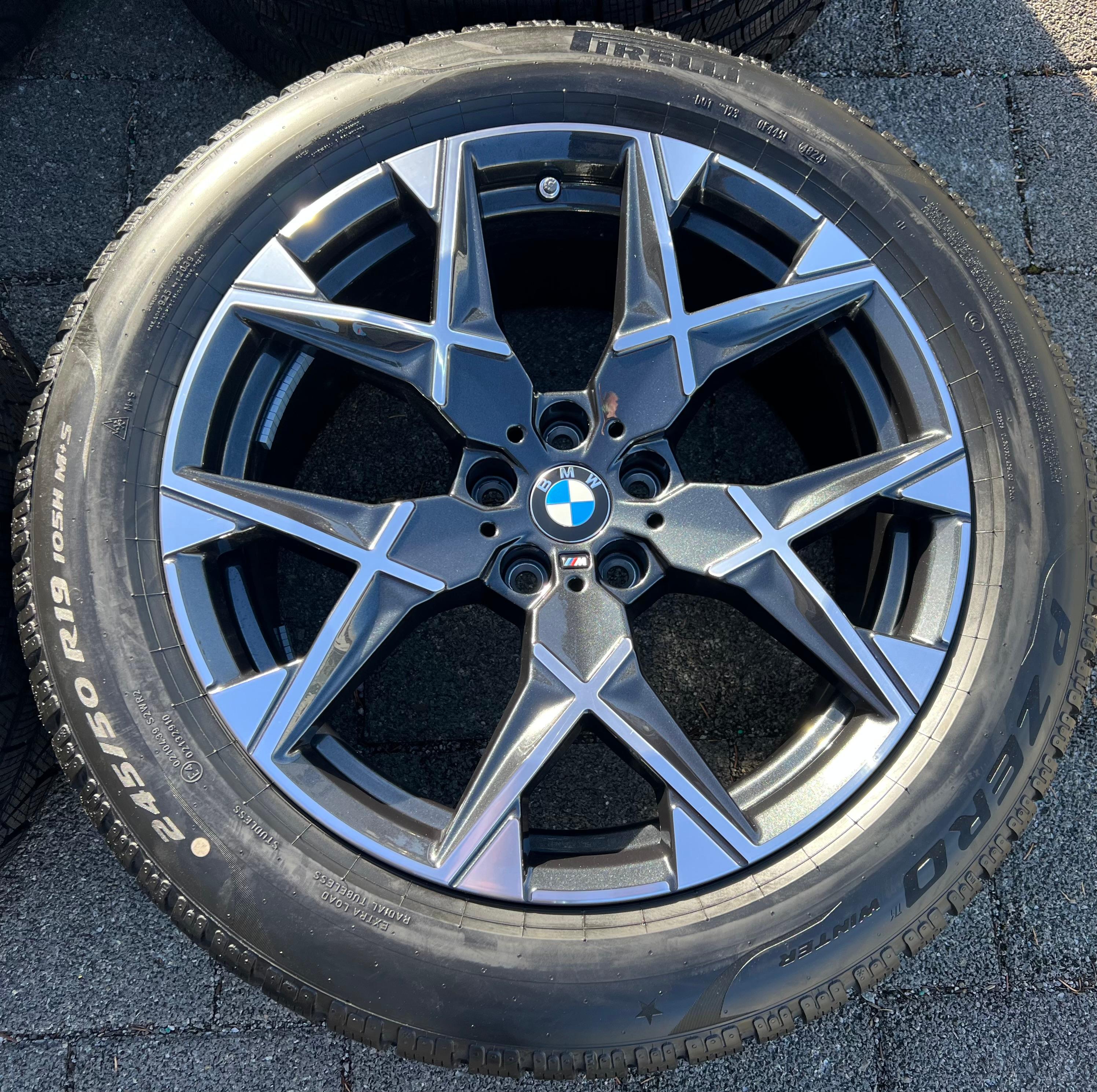 4 ORIGINAL 19" ALU WINTERRÄDER BMW 7ER REIHE G70 X3 G45 STYLING 1035 NEU